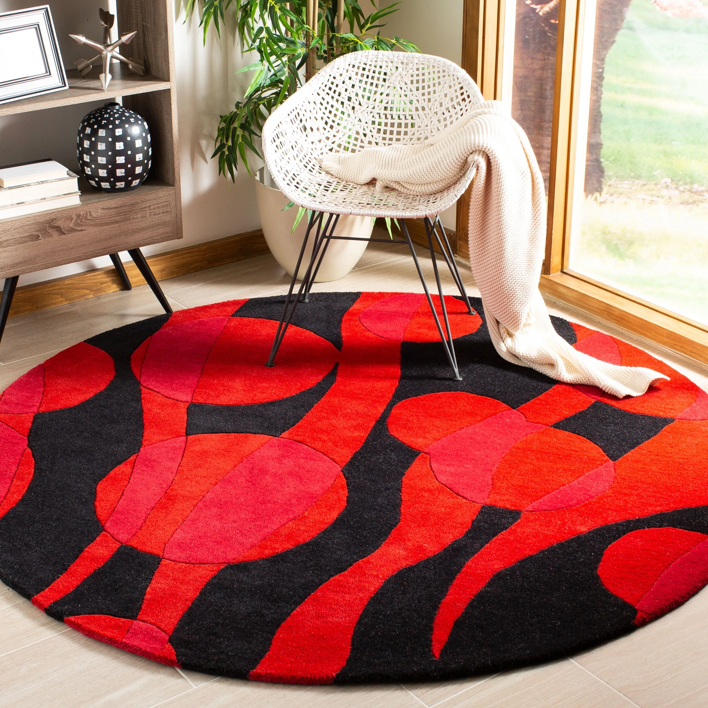 SAFAVIEH Handmade Soho Tawny Floral N.Z. Wool Rug
