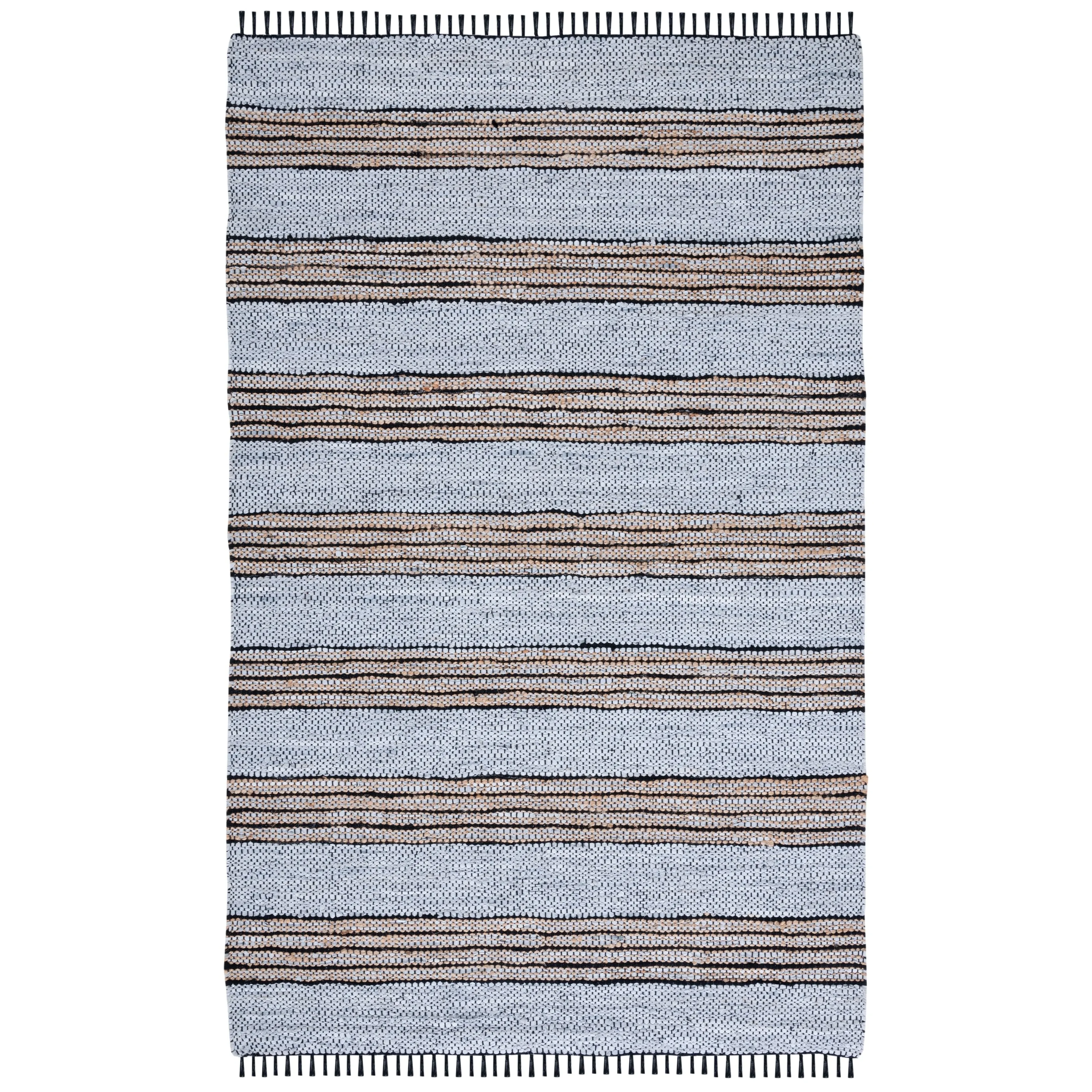 SAFAVIEH Handmade Vintage Leather Demetra Modern Fringe Rug