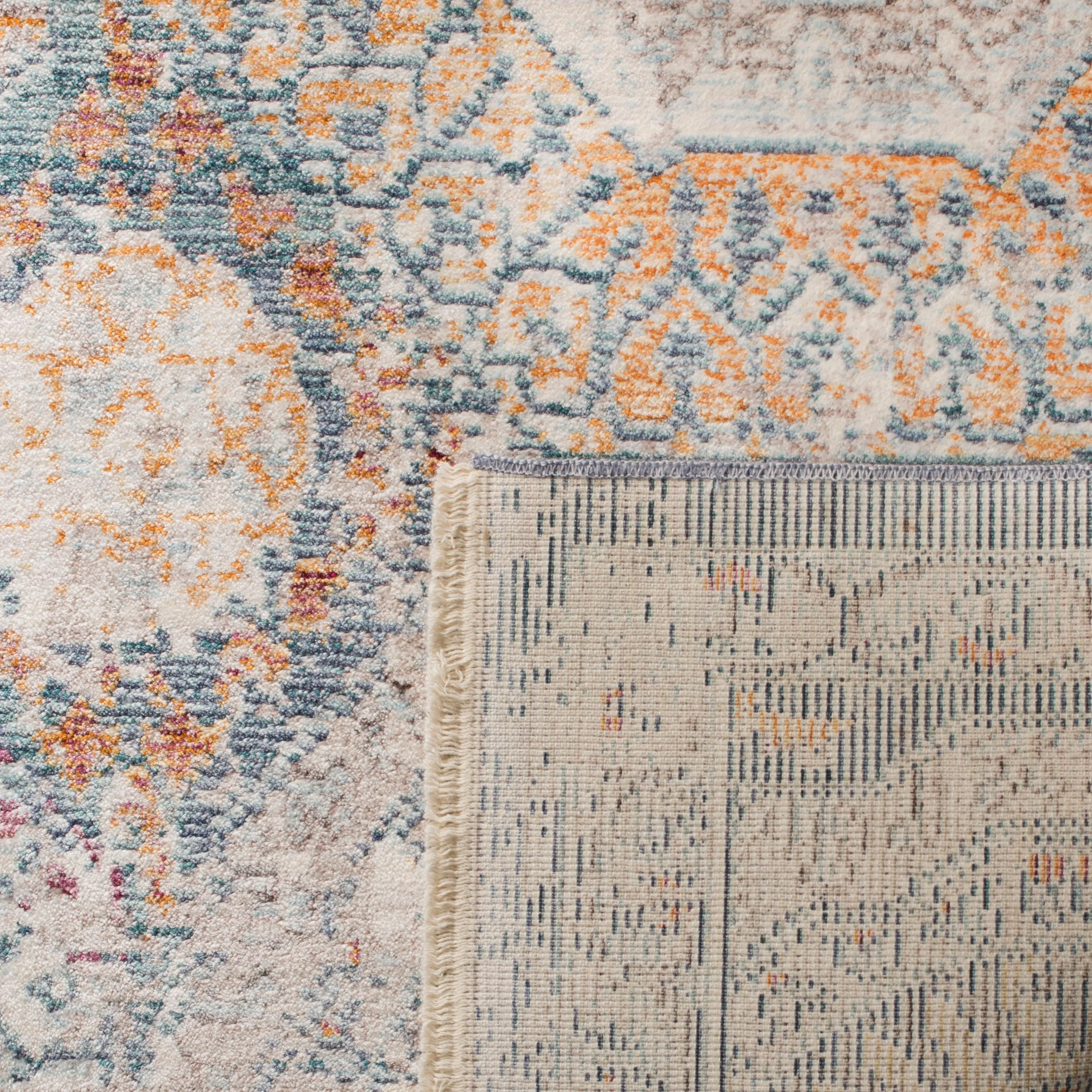 SAFAVIEH Illusion Cindi Vintage Boho Oriental Viscose Rug with