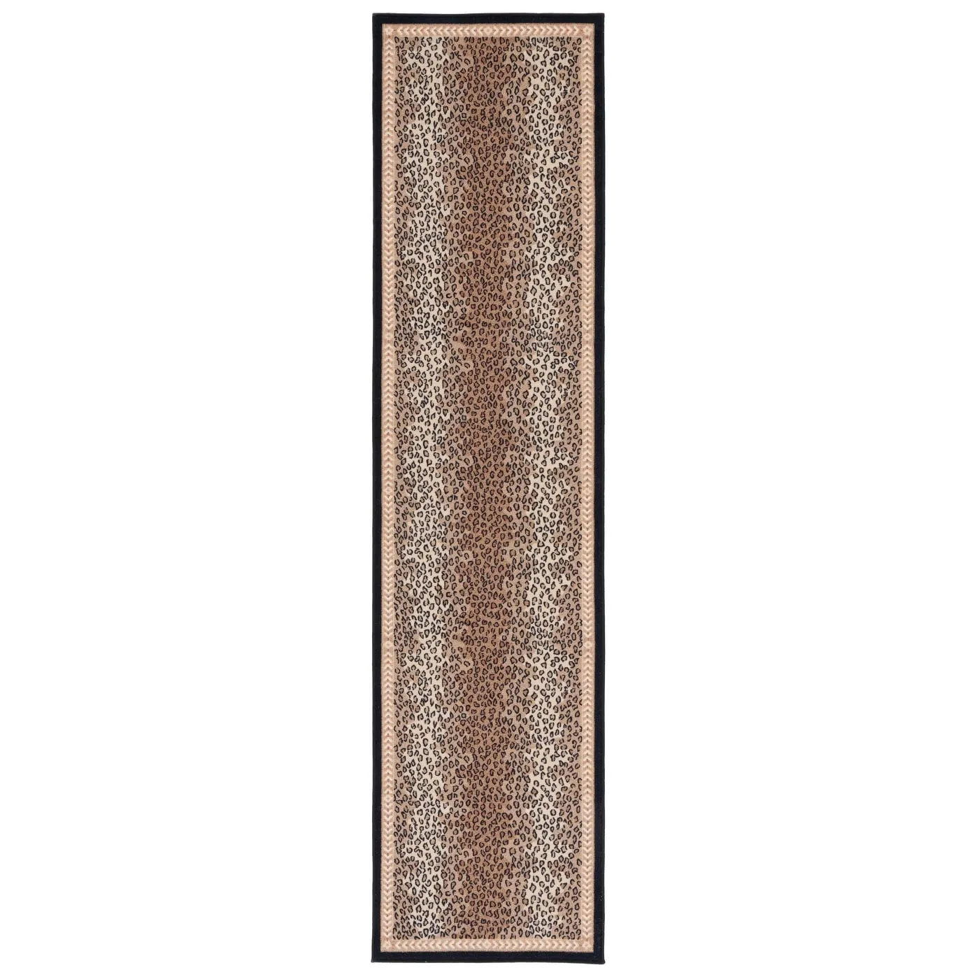 SAFAVIEH Journey Machine Washable Slip Resistant Katrina Leopard Rug
