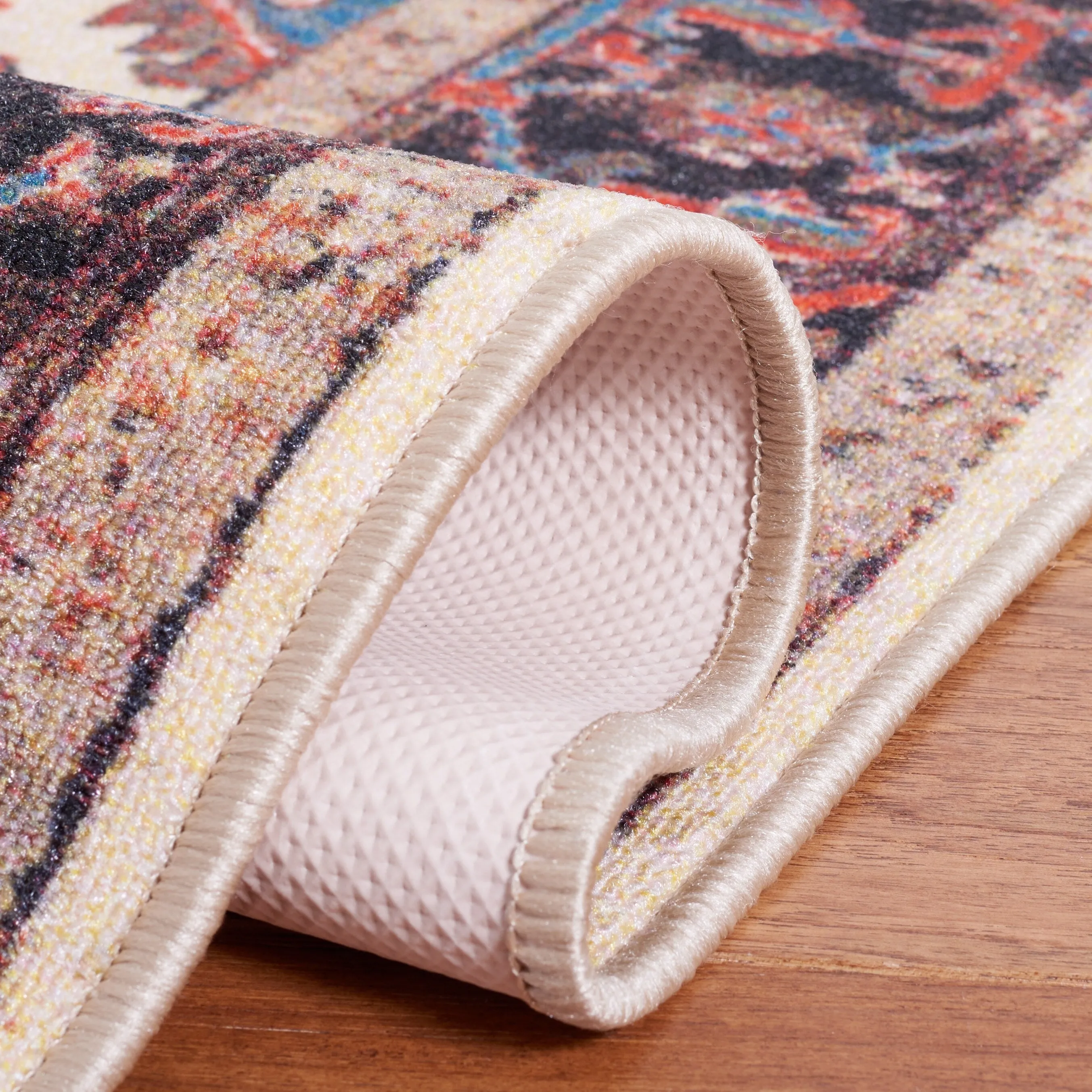 SAFAVIEH Journey Machine Washable Slip Resistant Kristi Oriental Medallion