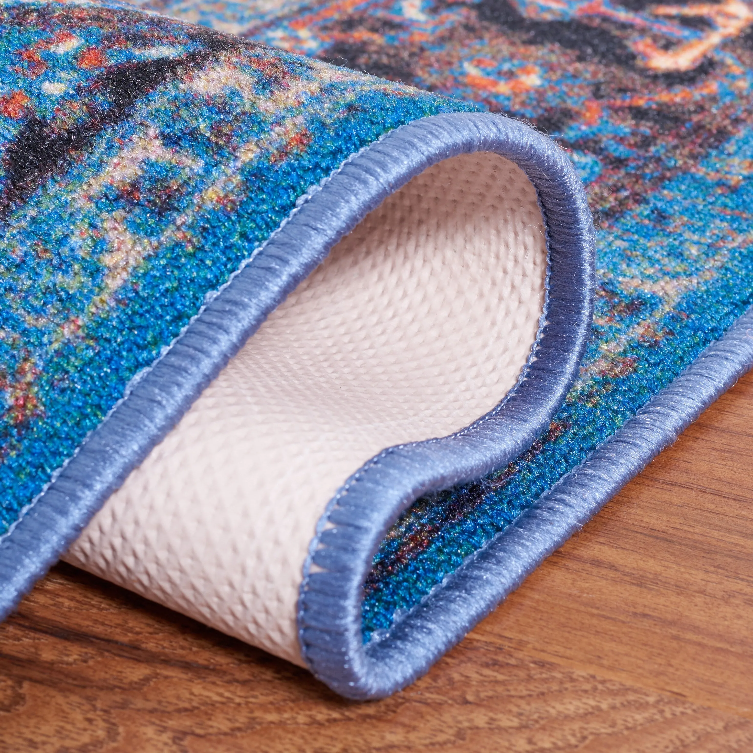 SAFAVIEH Journey Machine Washable Slip Resistant Kristi Oriental Medallion