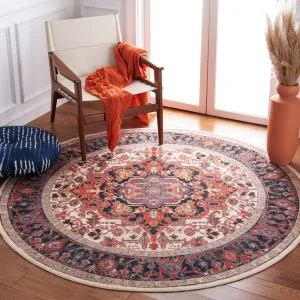 SAFAVIEH Journey Machine Washable Slip Resistant Kristi Oriental Medallion