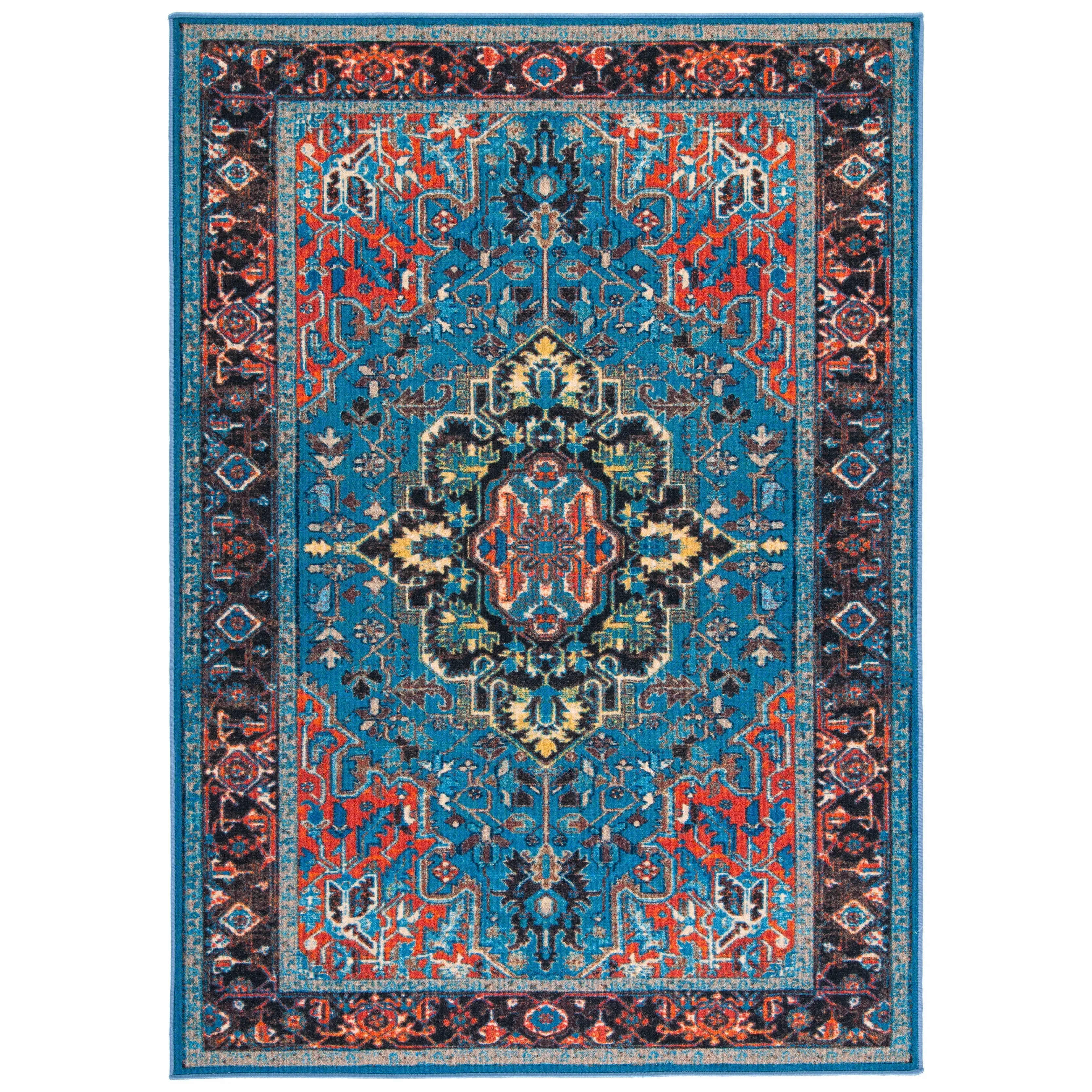 SAFAVIEH Journey Machine Washable Slip Resistant Kristi Oriental Medallion