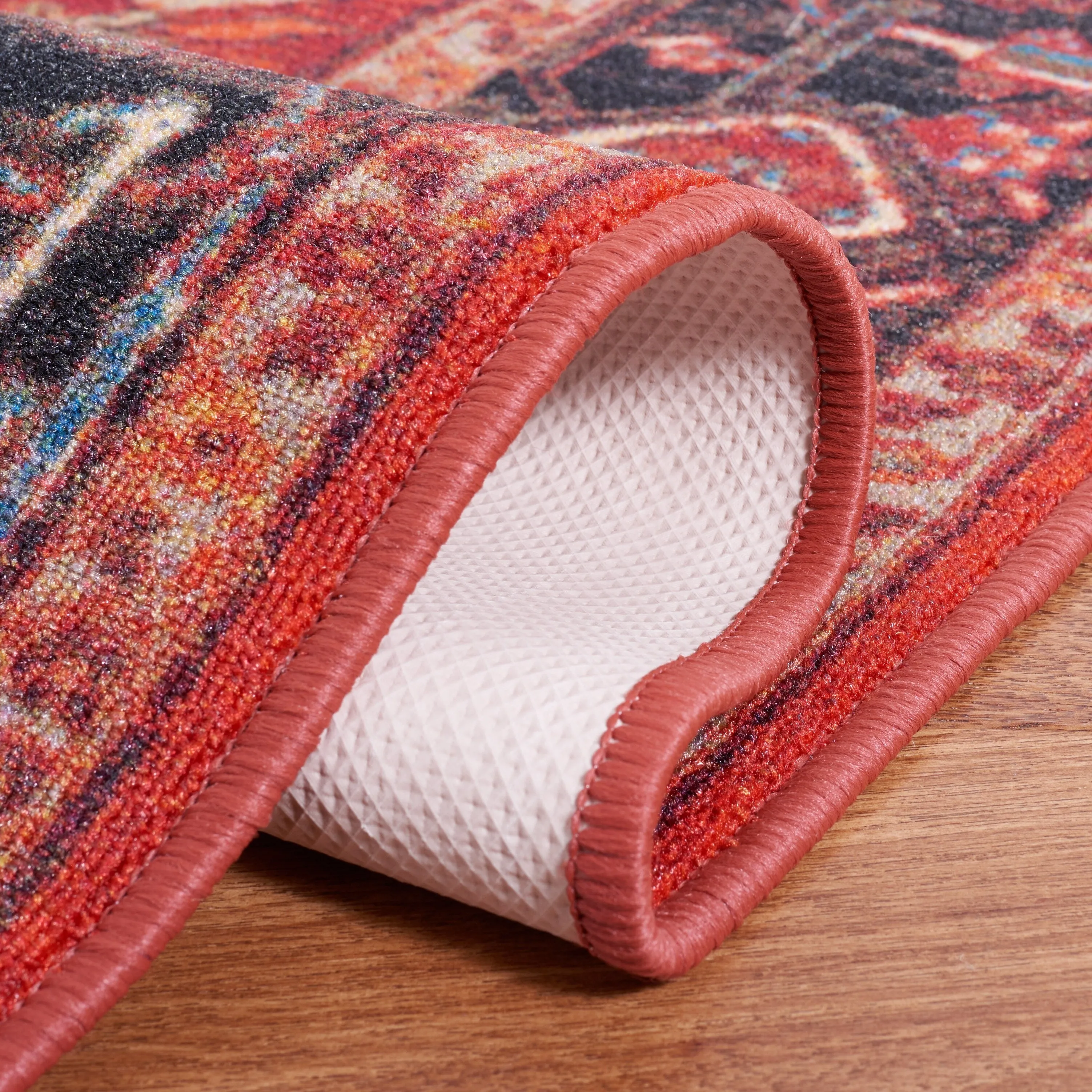 SAFAVIEH Journey Machine Washable Slip Resistant Kristi Oriental Medallion
