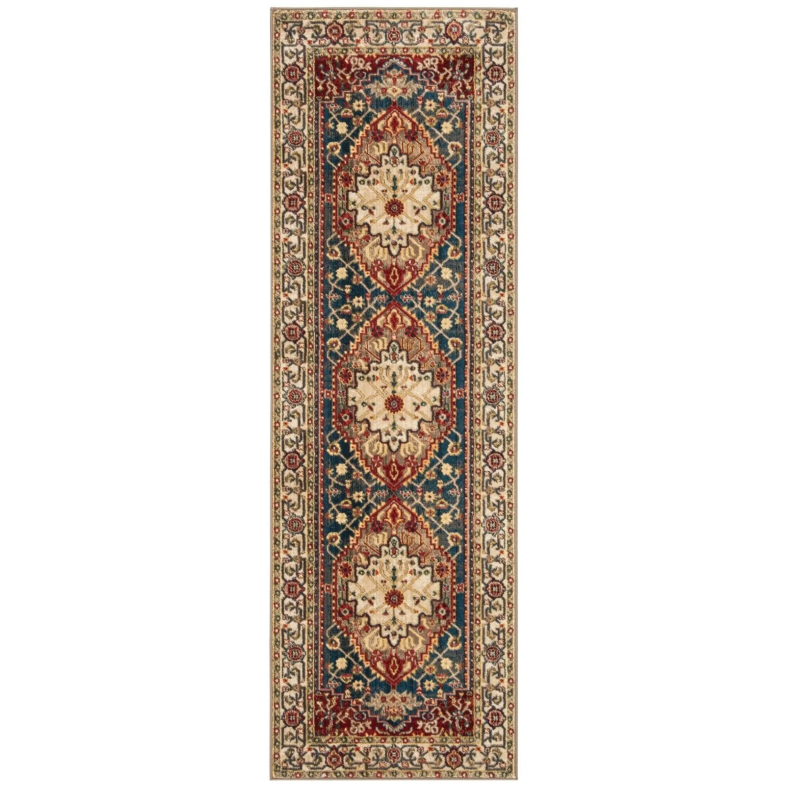 SAFAVIEH Kashan Mickie Oriental Rug with Fringe