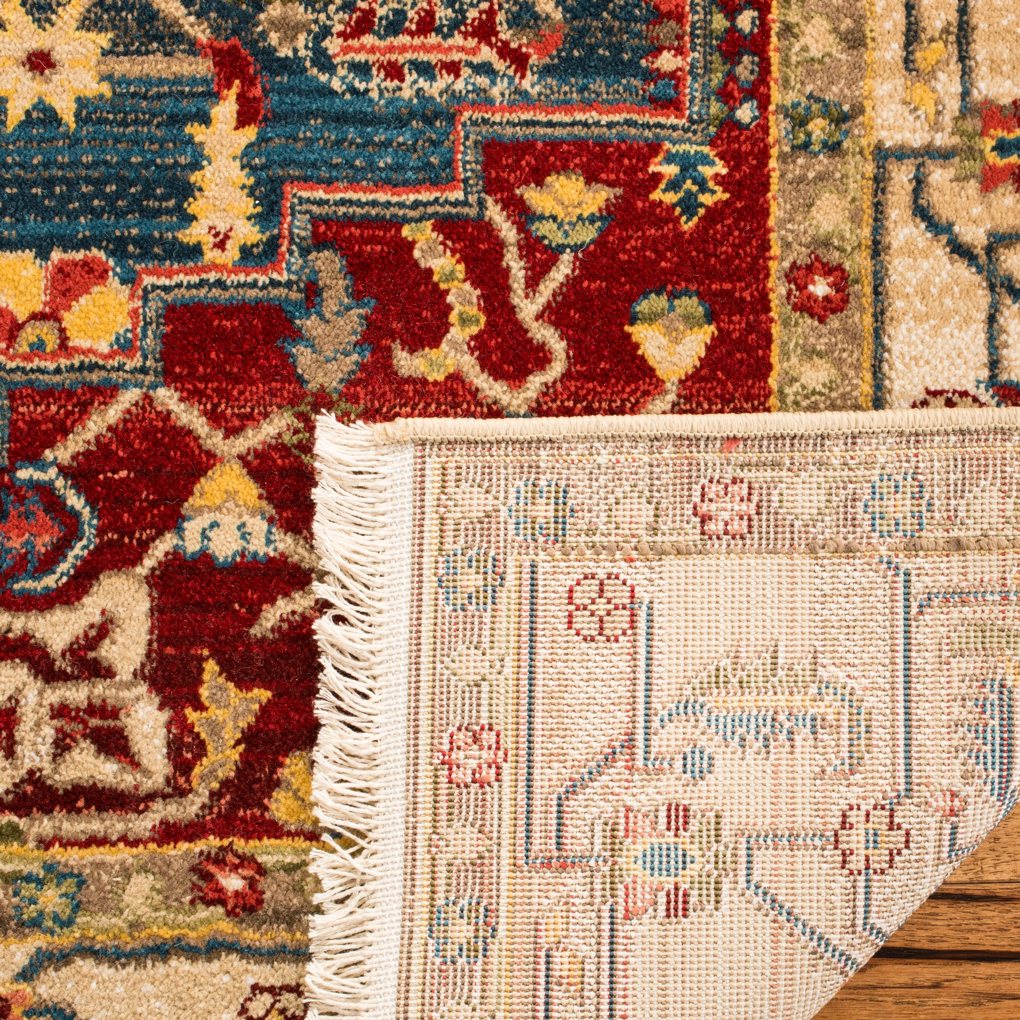 SAFAVIEH Kashan Mickie Oriental Rug with Fringe