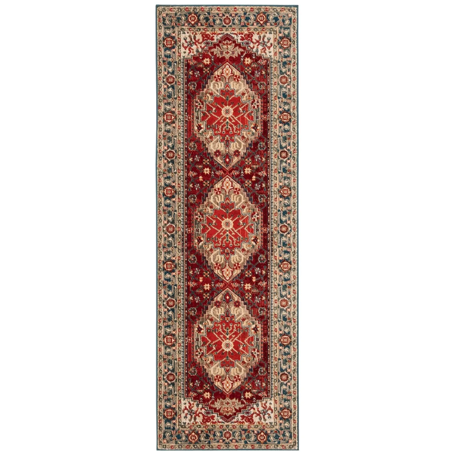 SAFAVIEH Kashan Mickie Oriental Rug with Fringe