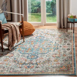 SAFAVIEH Madison Sabire Boho Medallion Distressed Rug - Grey/Light Blue - 5' 3 x 7' 6