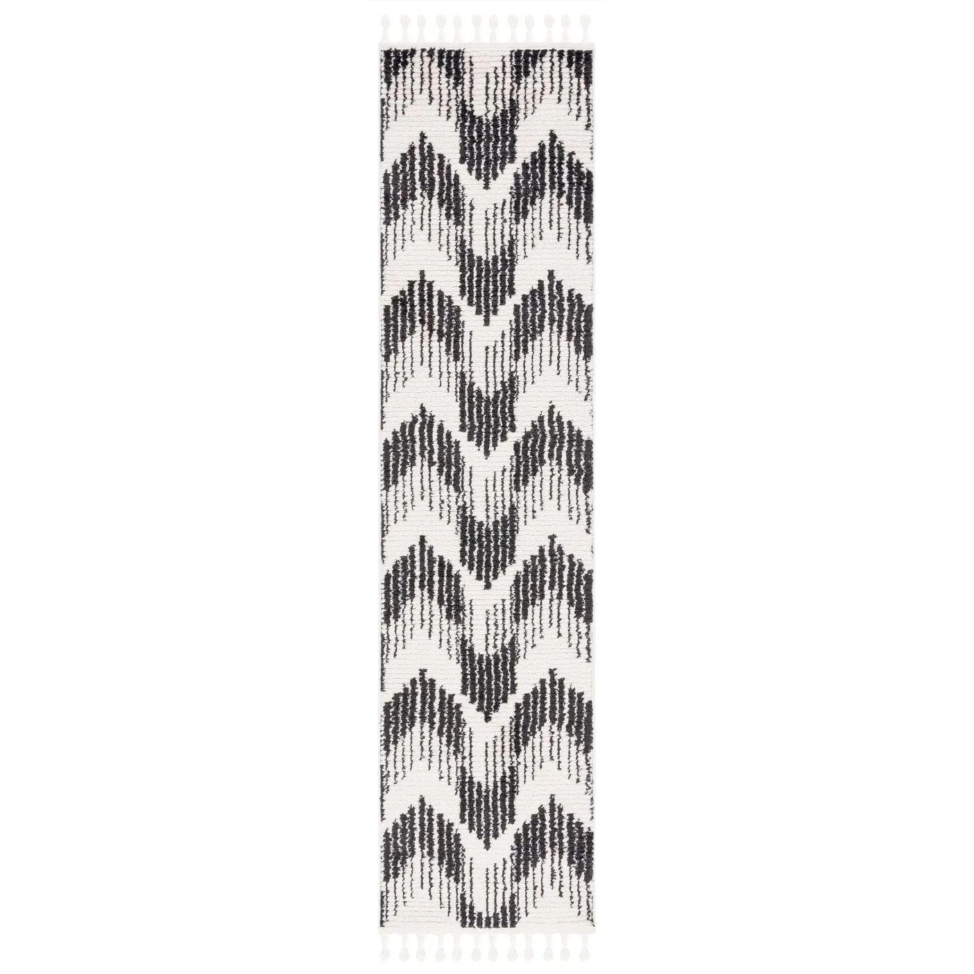 SAFAVIEH Moroccan Tassels Raida Chevron Rug