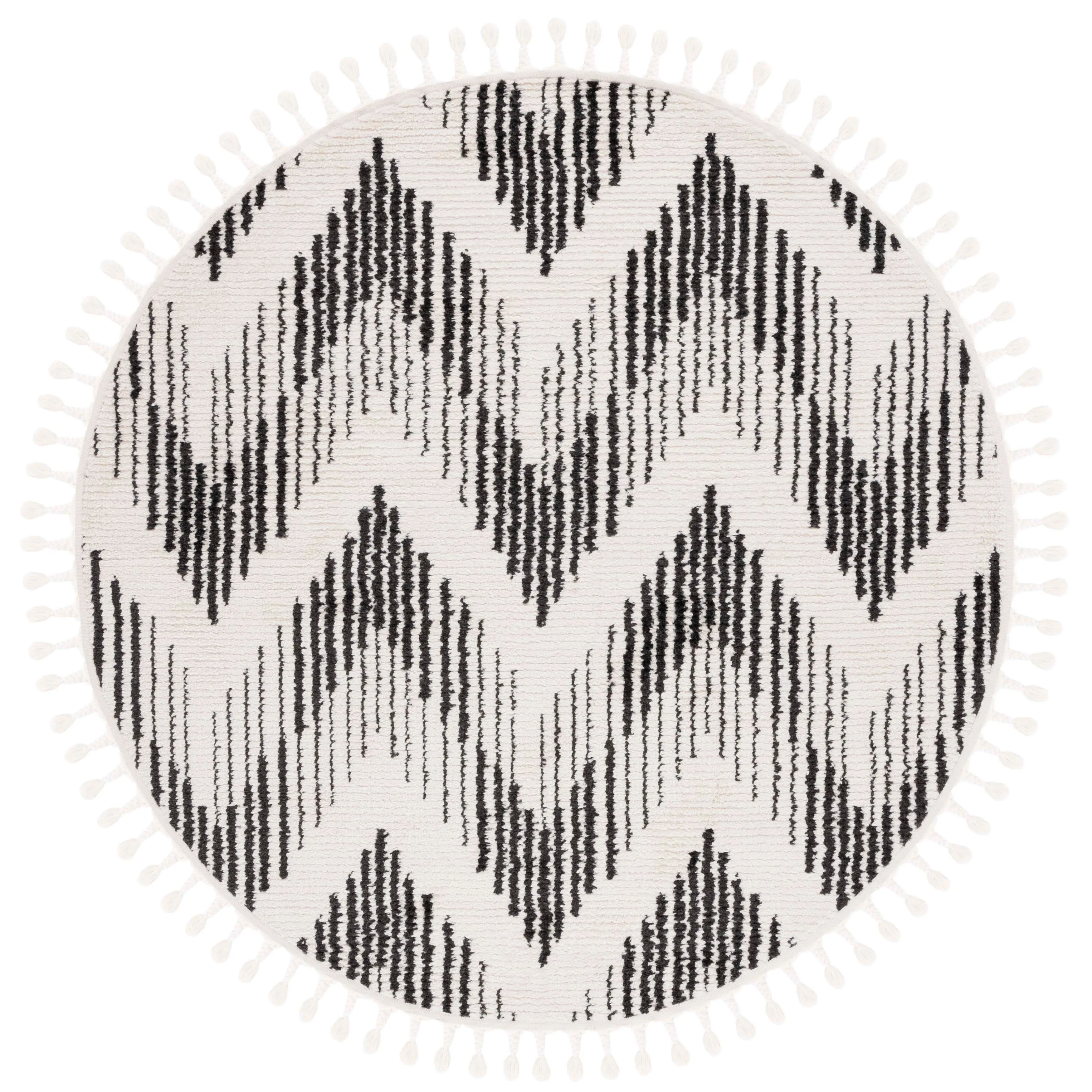 SAFAVIEH Moroccan Tassels Raida Chevron Rug