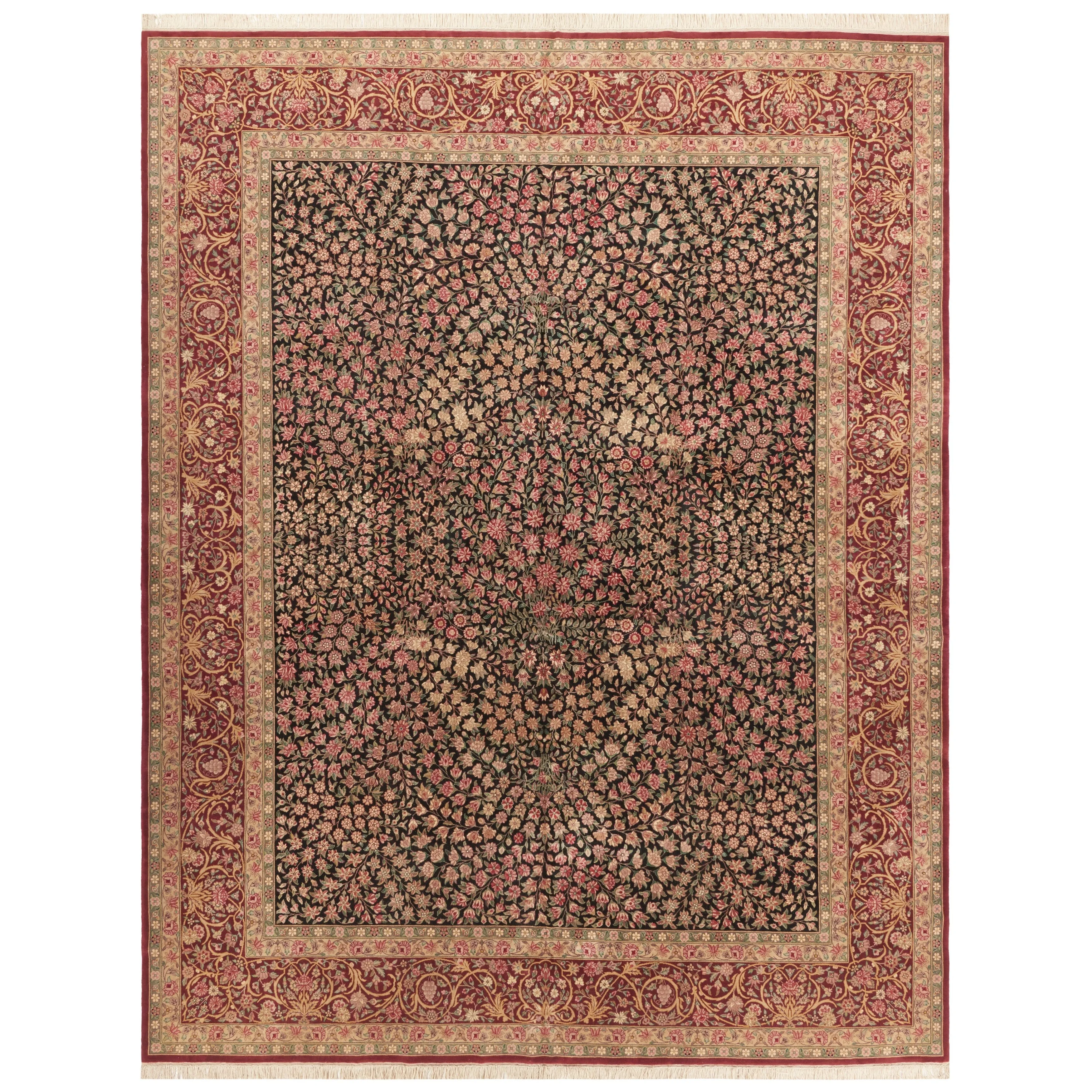 SAFAVIEH Royal Kerman Hand-Knotted Tella Traditional Wool Rug