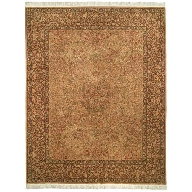 SAFAVIEH Royal Kerman Hand-Knotted Tella Traditional Wool Rug