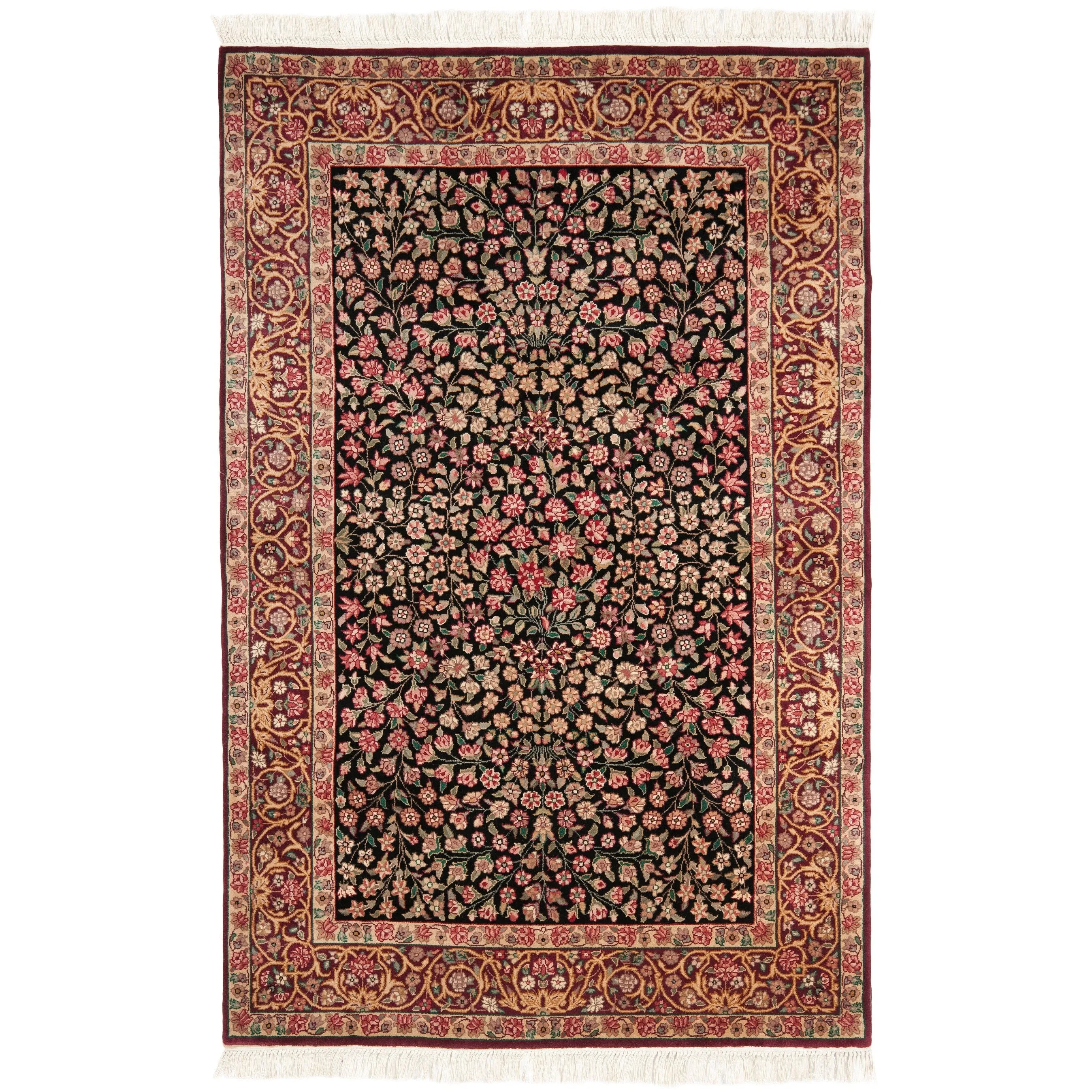 SAFAVIEH Royal Kerman Hand-Knotted Tella Traditional Wool Rug