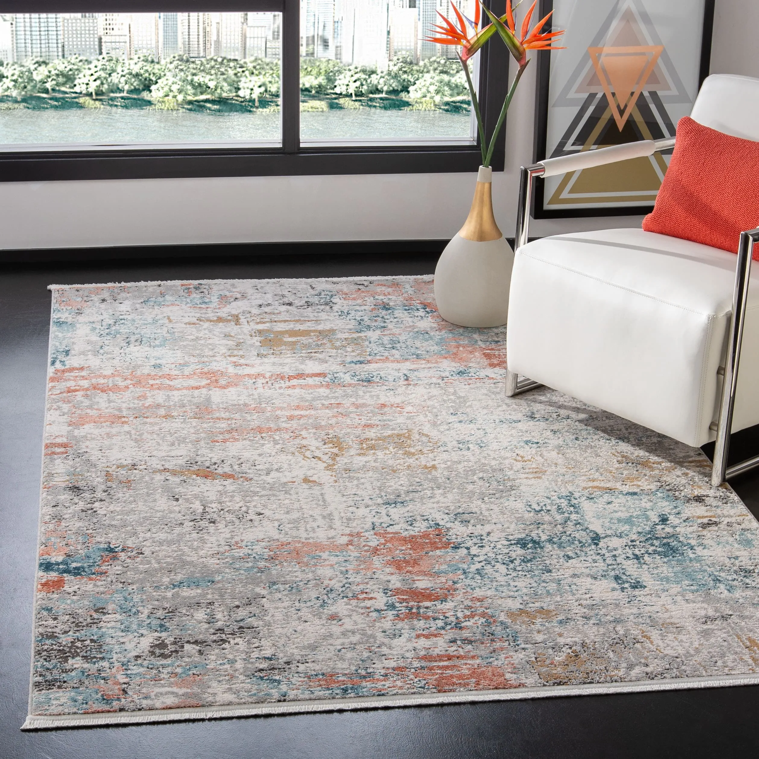 SAFAVIEH Shivan Gerly Modern Abstract Rug