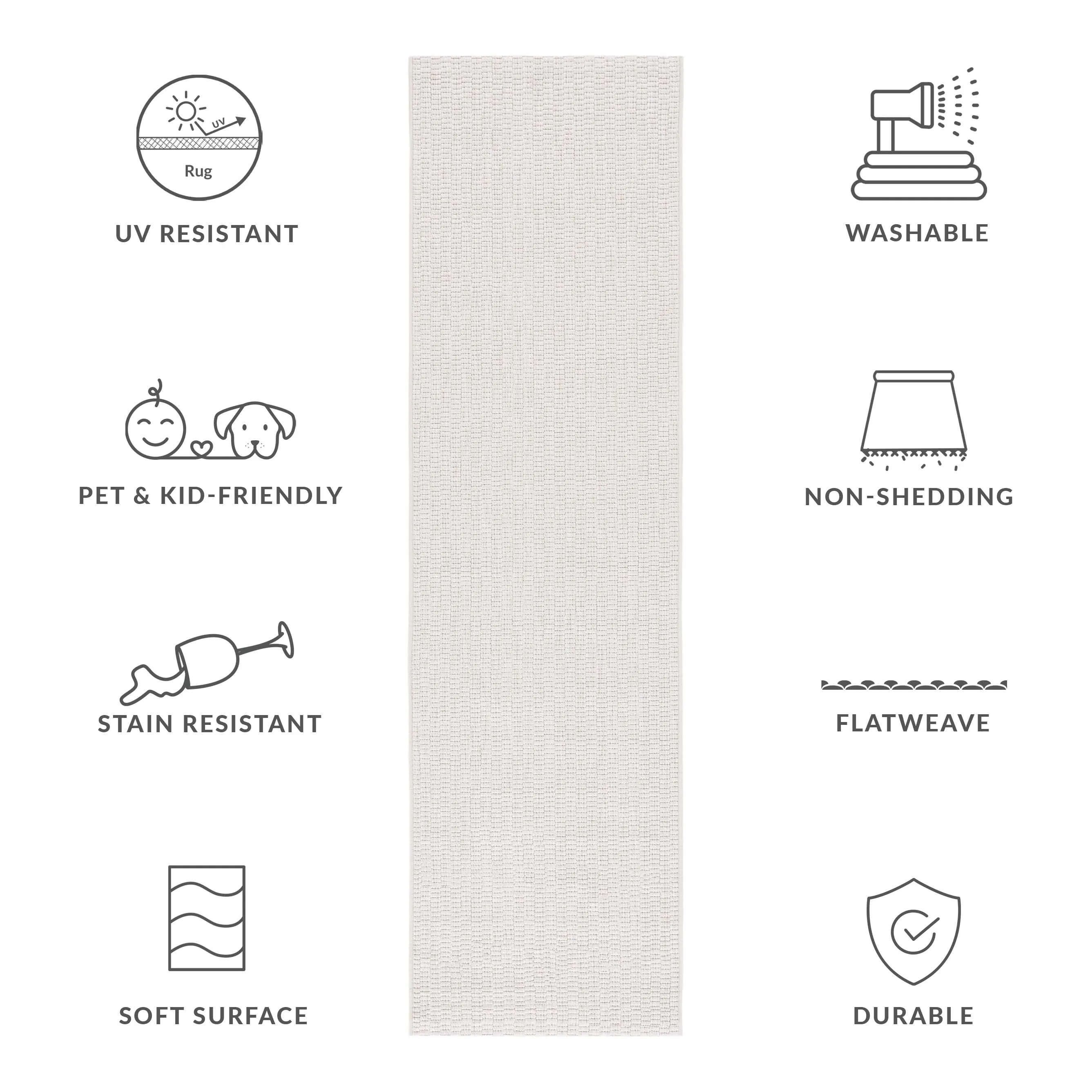SAFAVIEH Sisal All-Weather Tressa Transitional Indoor/Outdoor Rug