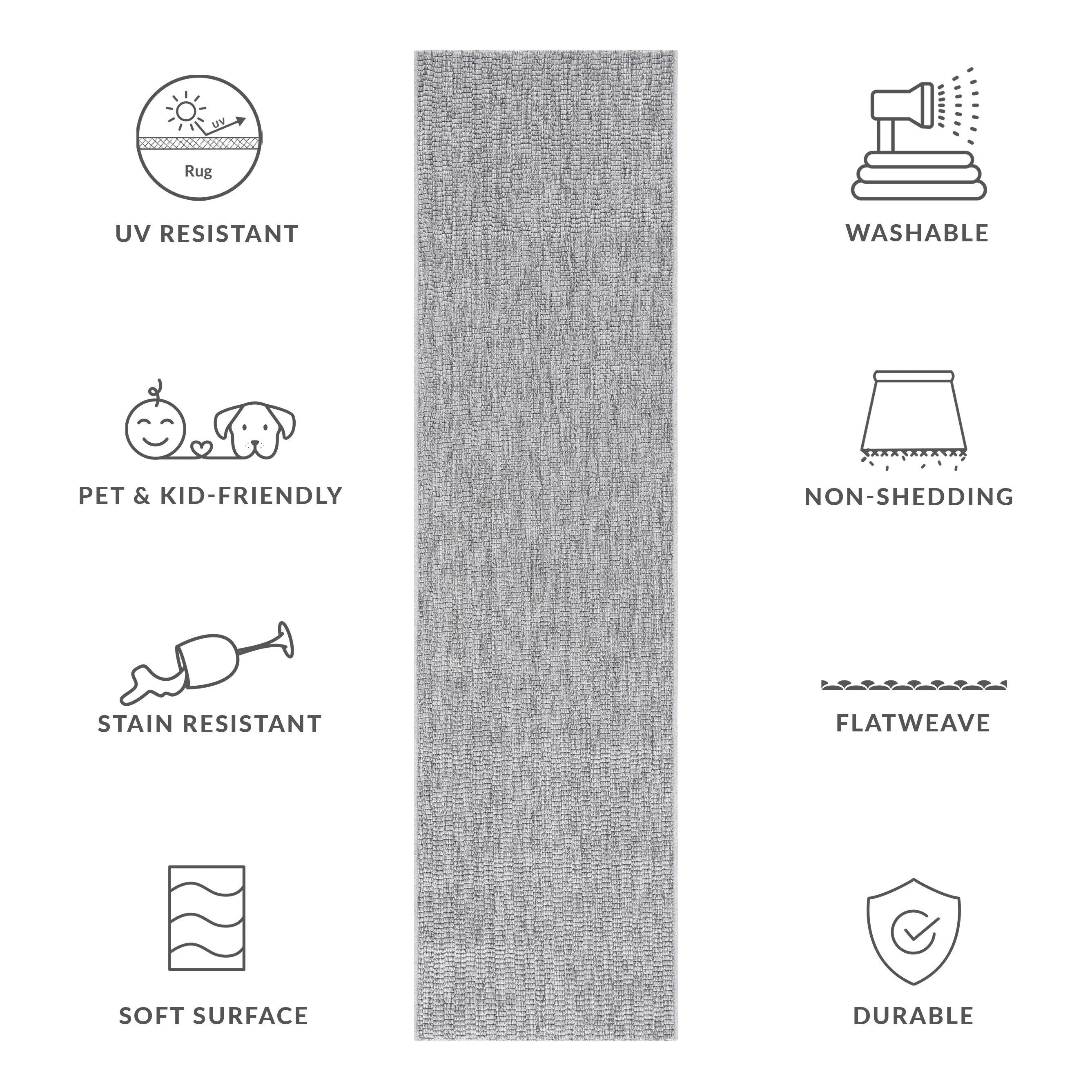 SAFAVIEH Sisal All-Weather Tressa Transitional Indoor/Outdoor Rug