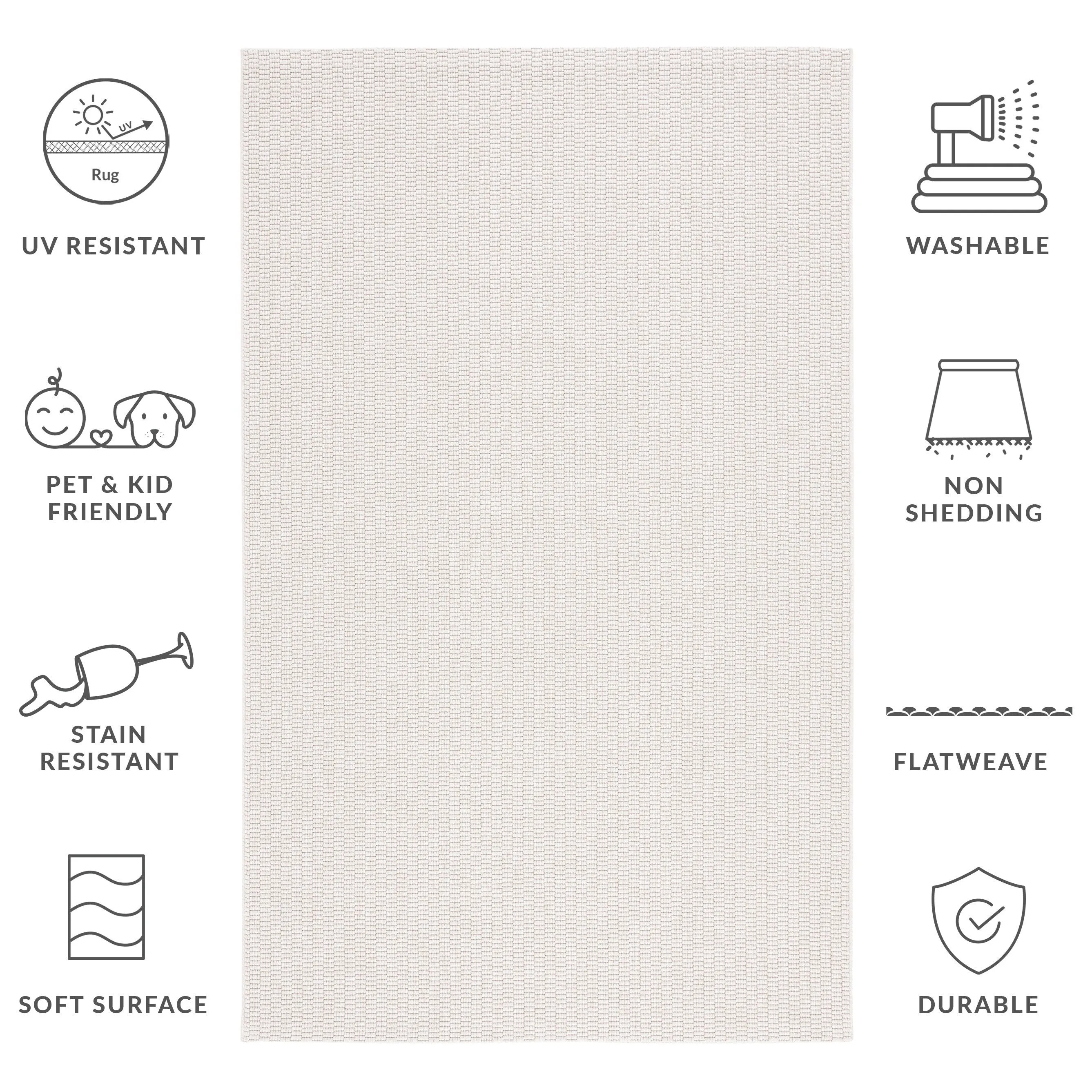 SAFAVIEH Sisal All-Weather Tressa Transitional Indoor/Outdoor Rug