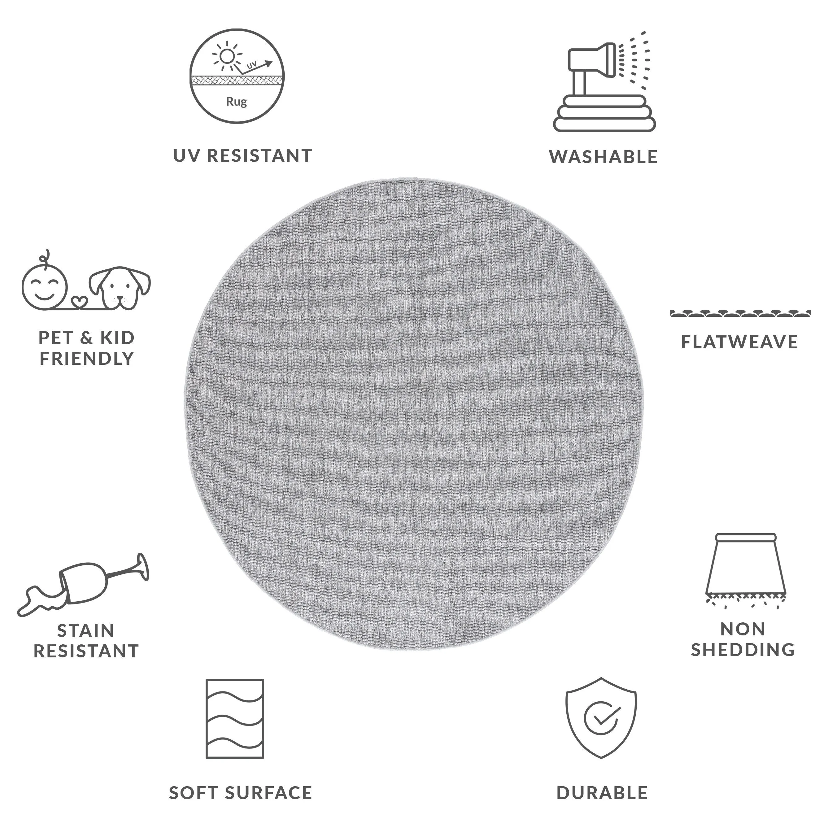 SAFAVIEH Sisal All-Weather Tressa Transitional Indoor/Outdoor Rug