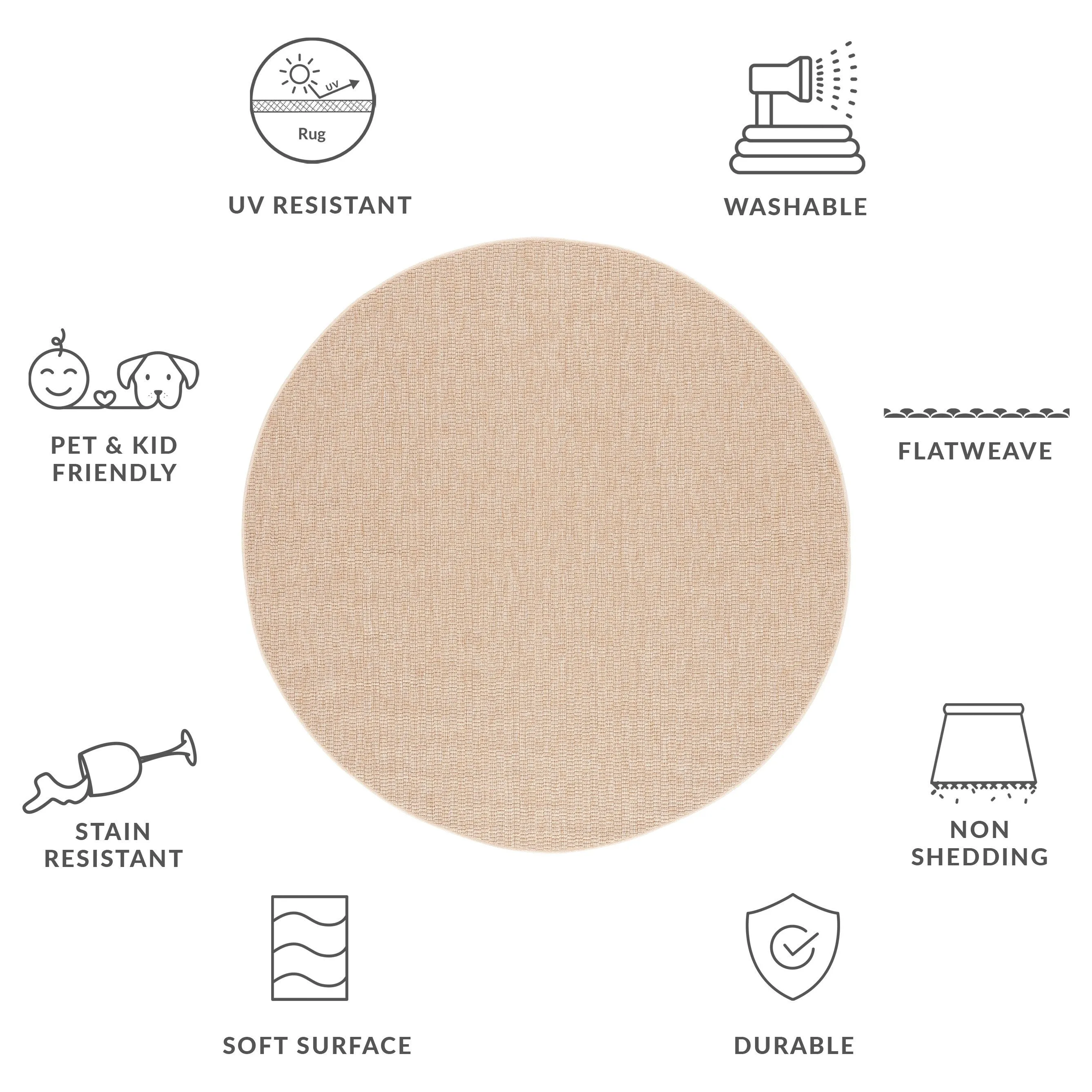 SAFAVIEH Sisal All-Weather Tressa Transitional Indoor/Outdoor Rug