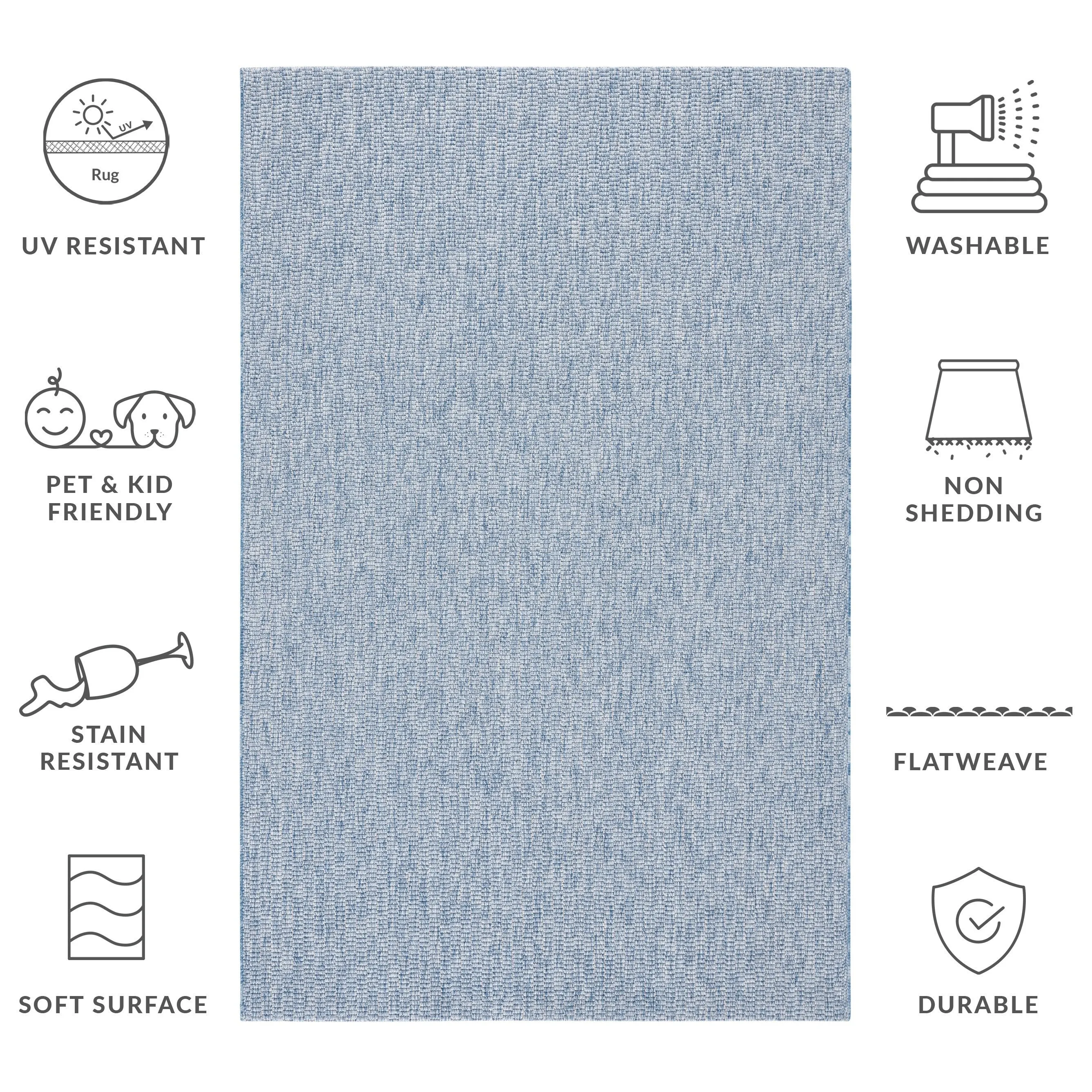 SAFAVIEH Sisal All-Weather Tressa Transitional Indoor/Outdoor Rug
