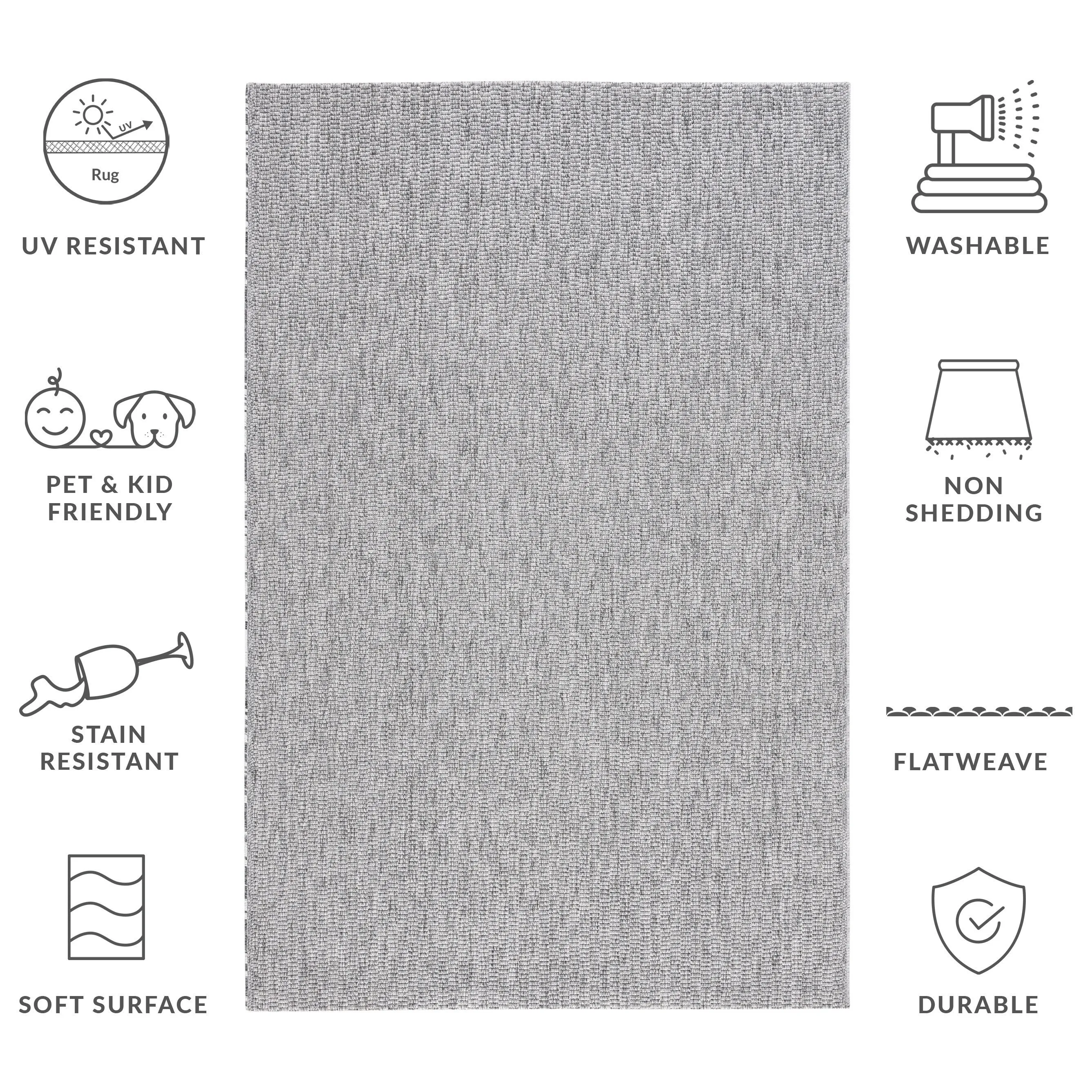 SAFAVIEH Sisal All-Weather Tressa Transitional Indoor/Outdoor Rug