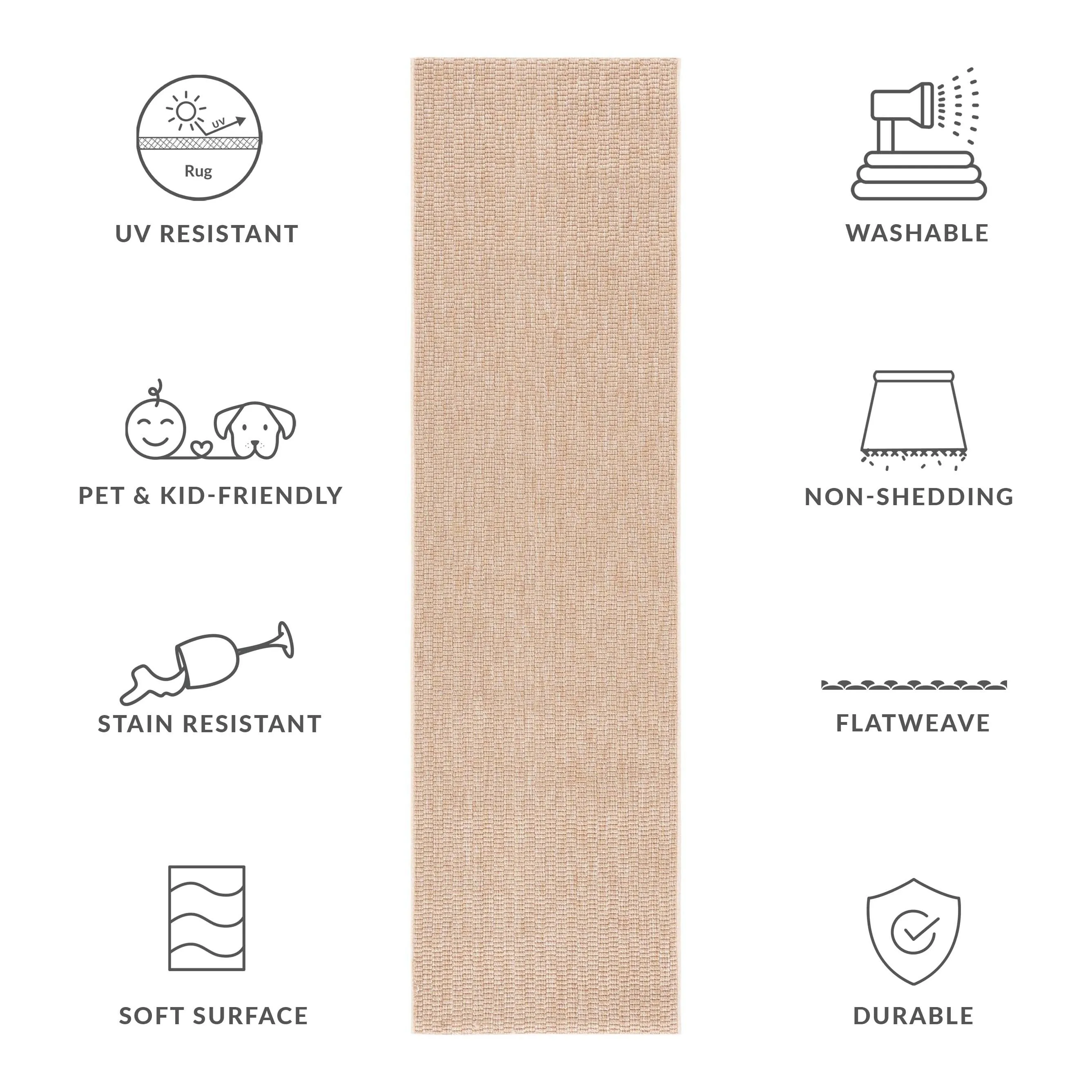 SAFAVIEH Sisal All-Weather Tressa Transitional Indoor/Outdoor Rug