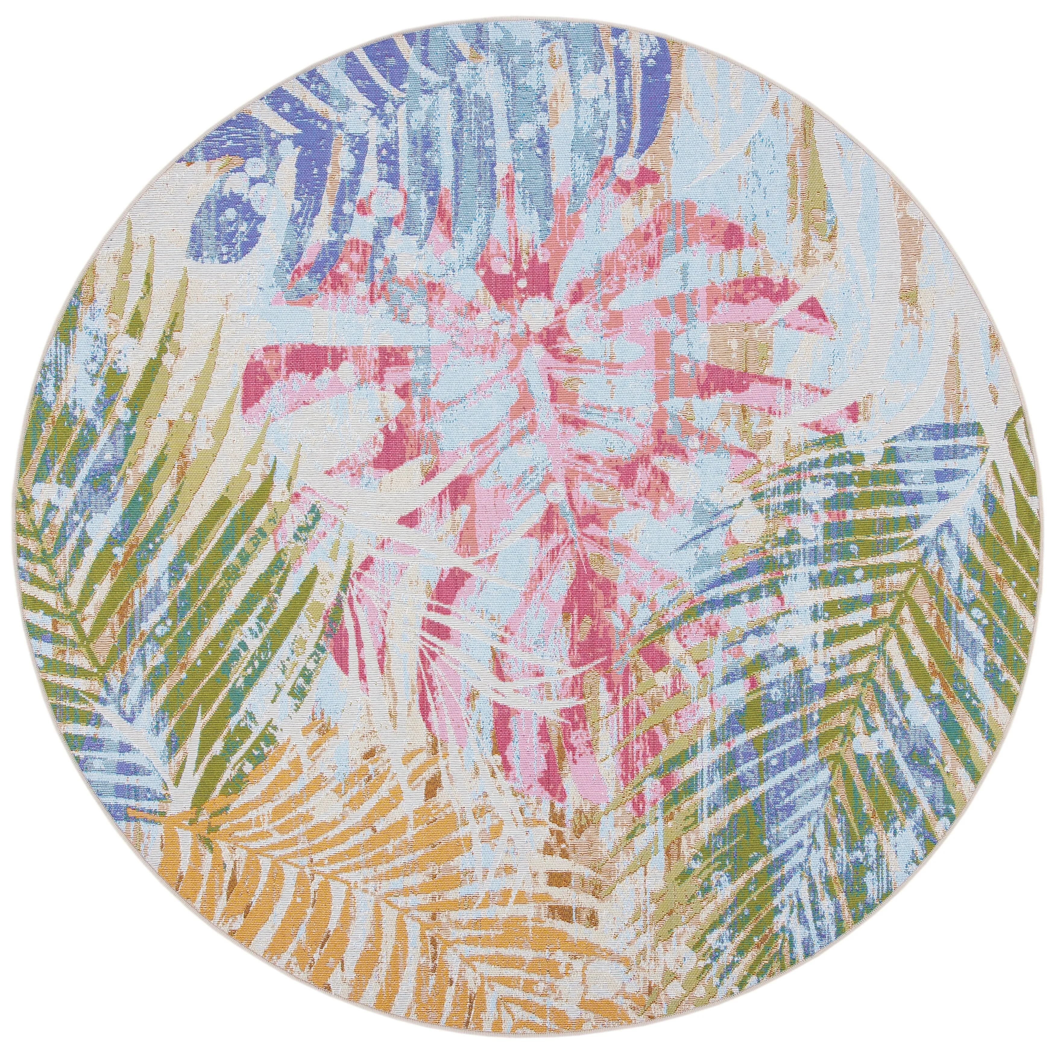 SAFAVIEH Summer Elya Tropical Indoor/ Outdoor Waterproof Rug