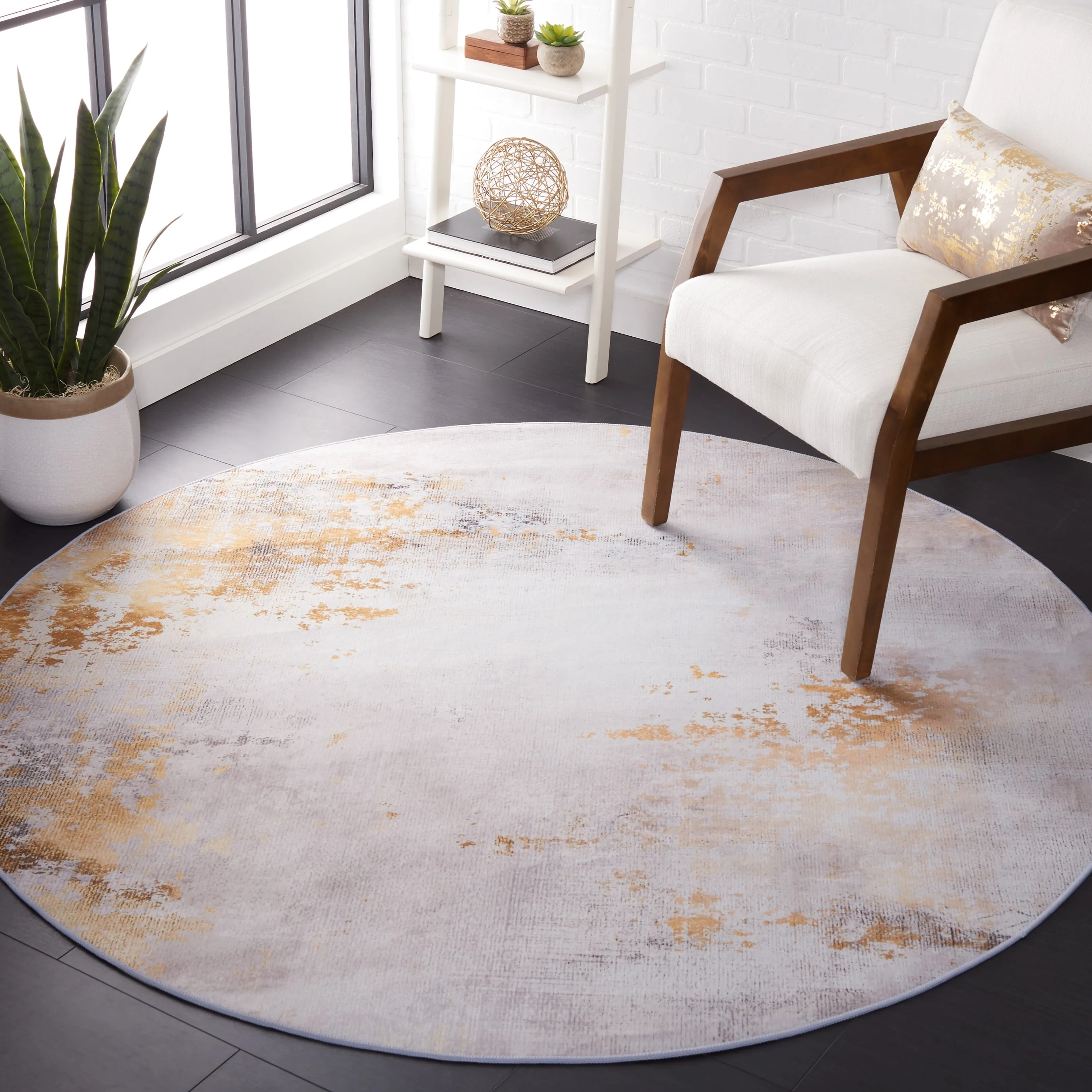 SAFAVIEH Tacoma Machine Washable Slip Resistant Adline Modern Abstract