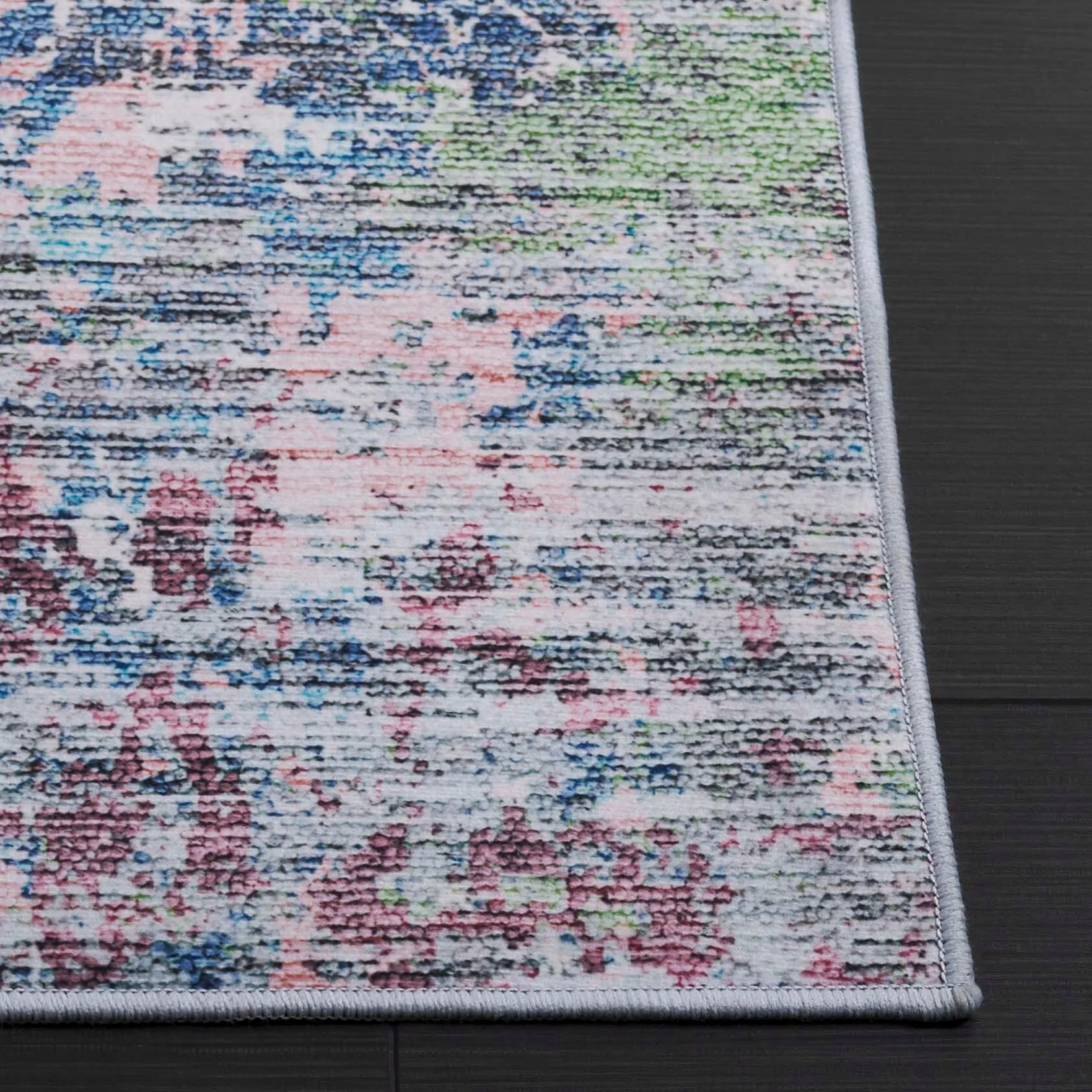 SAFAVIEH Tacoma Machine Washable Slip Resistant Aristeia Modern Abstract