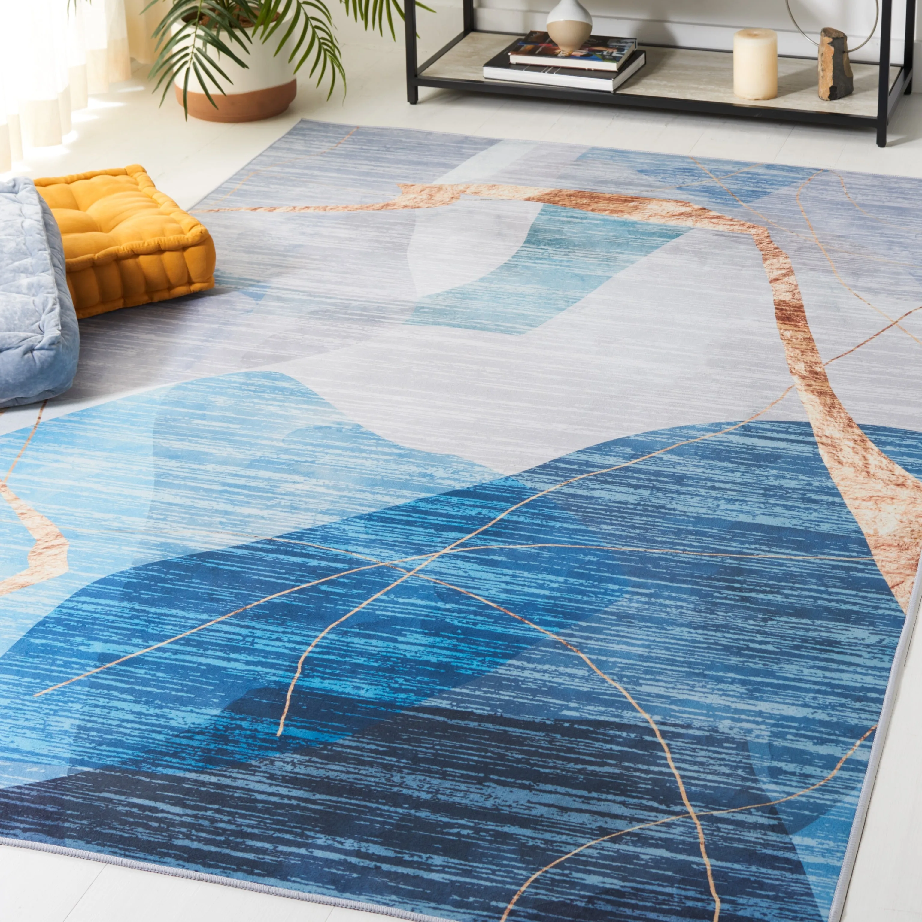 SAFAVIEH Tacoma Machine Washable Slip Resistant Maudie Mid-Century Modern