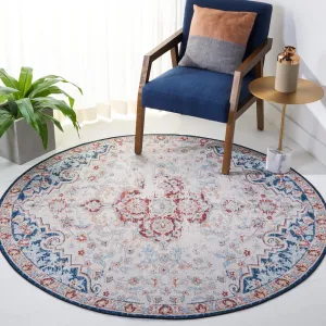 SAFAVIEH Tucson Machine Washable Slip Resistant Harmanda Oriental Medallion