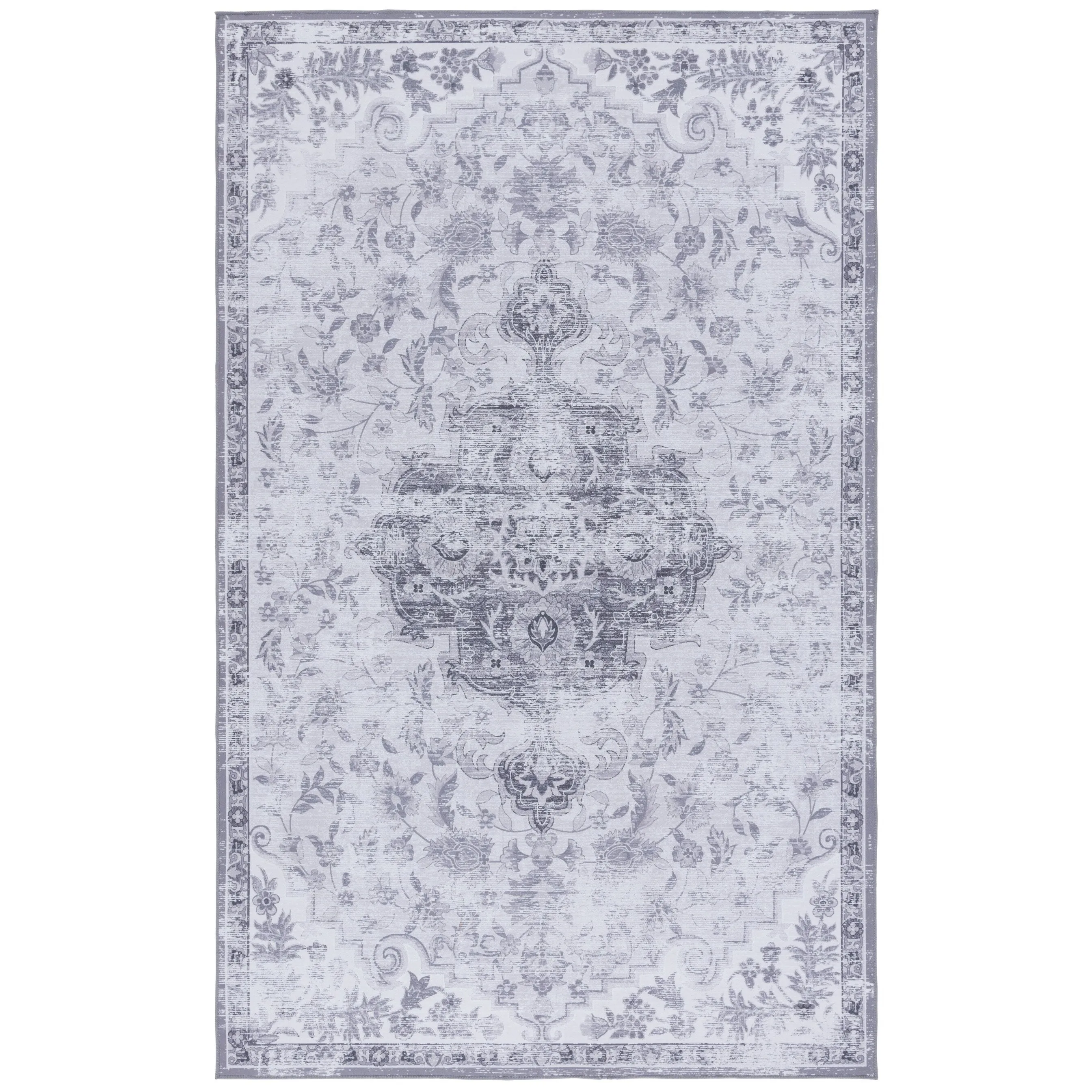 SAFAVIEH Tucson Machine Washable Slip Resistant Harmanda Oriental Medallion