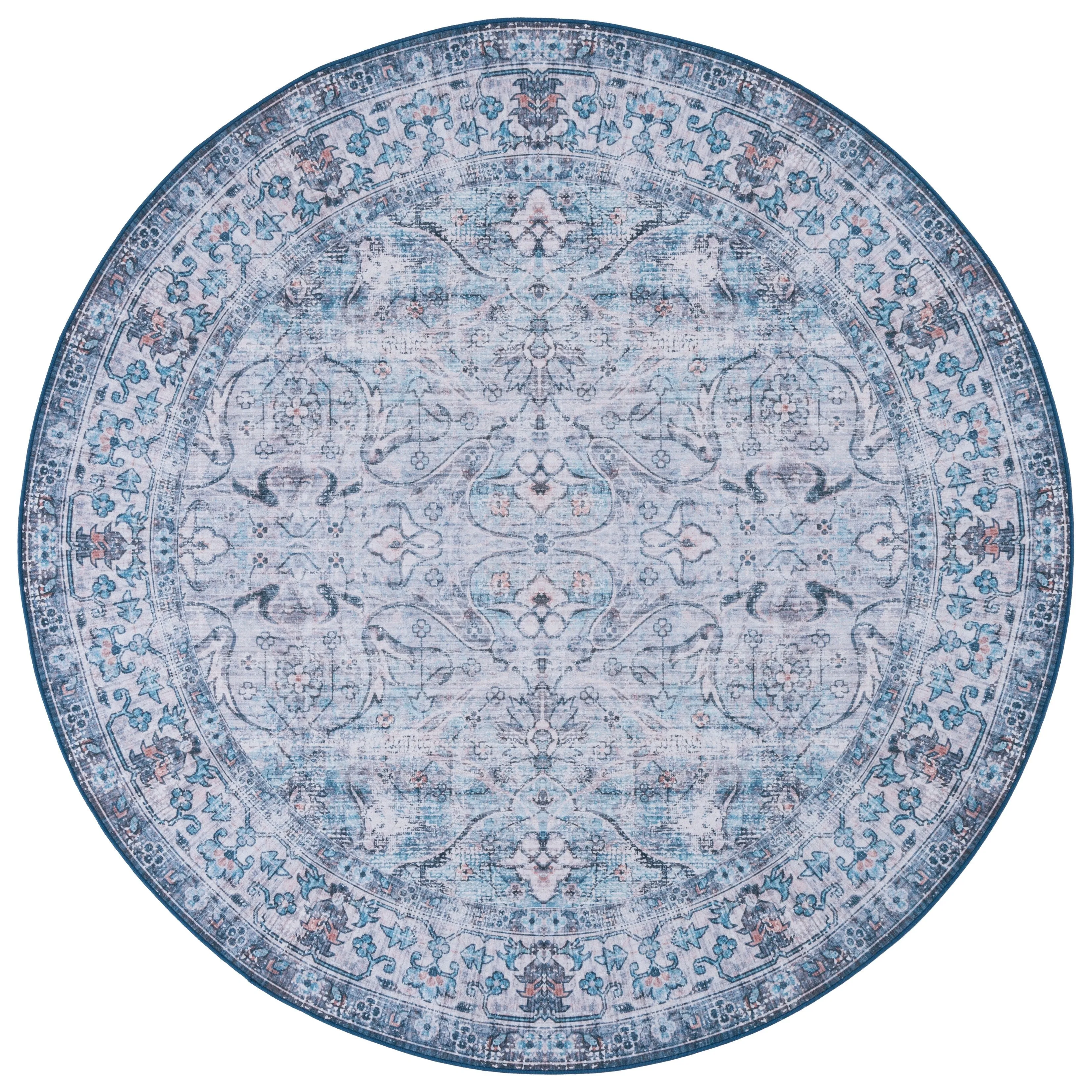 SAFAVIEH Tucson Machine Washable Slip Resistant Magdalene Traditional Rug