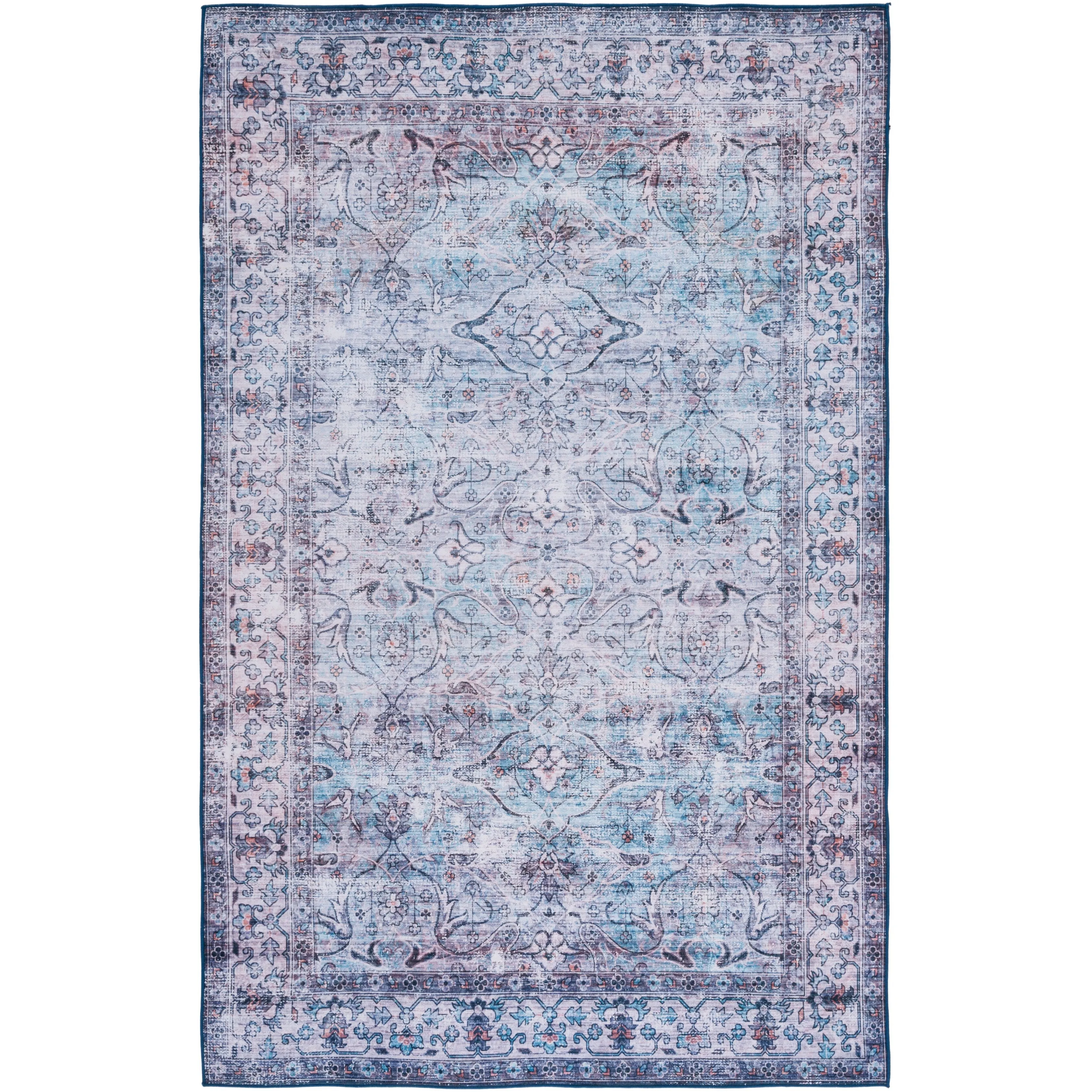 SAFAVIEH Tucson Machine Washable Slip Resistant Magdalene Traditional Rug