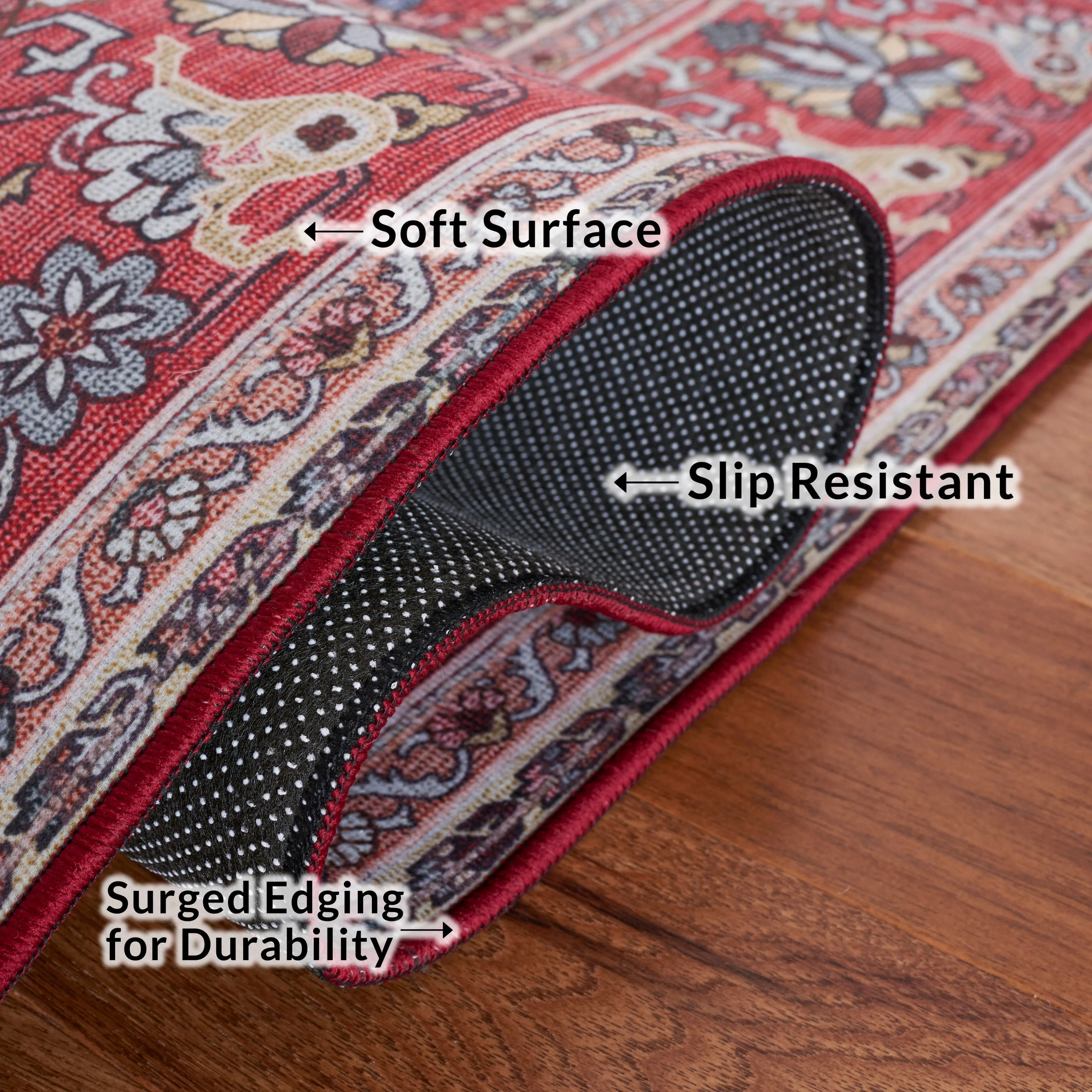 SAFAVIEH Tucson Machine Washable Slip Resistant Nevada Traditional Rug