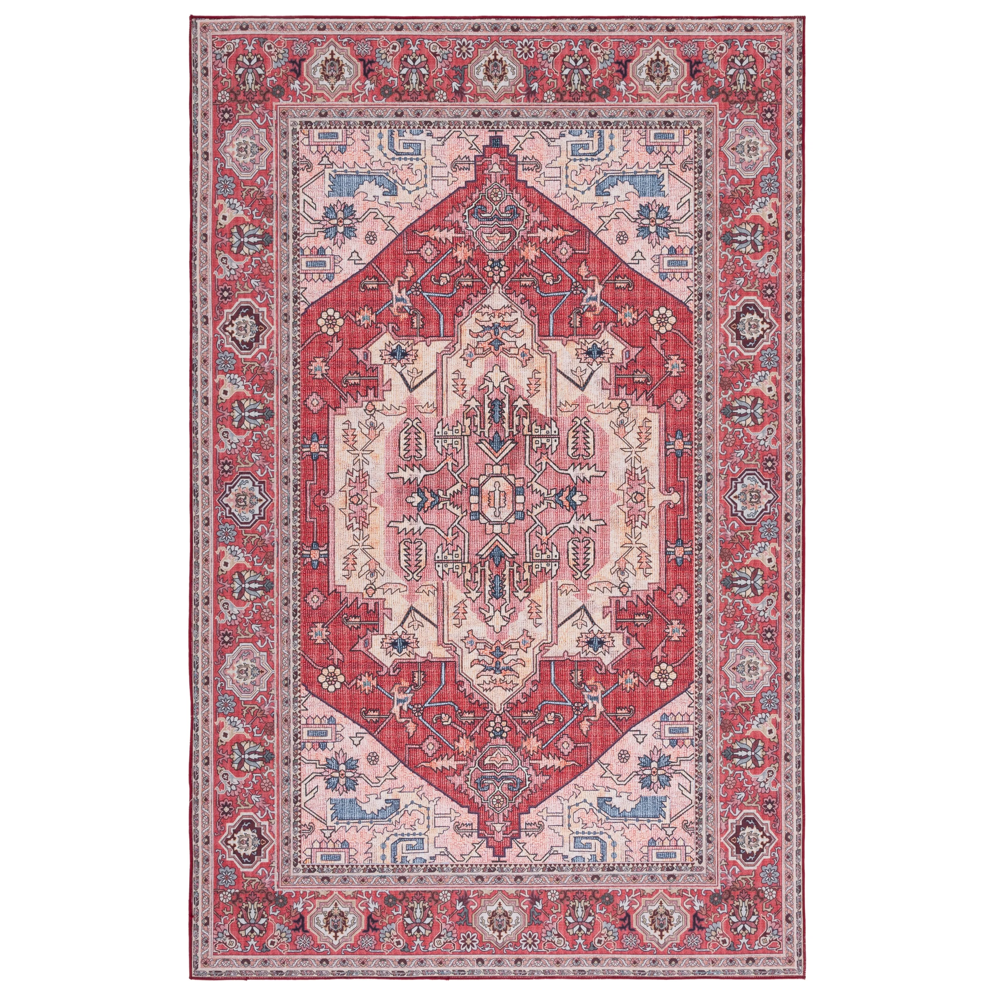 SAFAVIEH Tucson Machine Washable Slip Resistant Nevada Traditional Rug