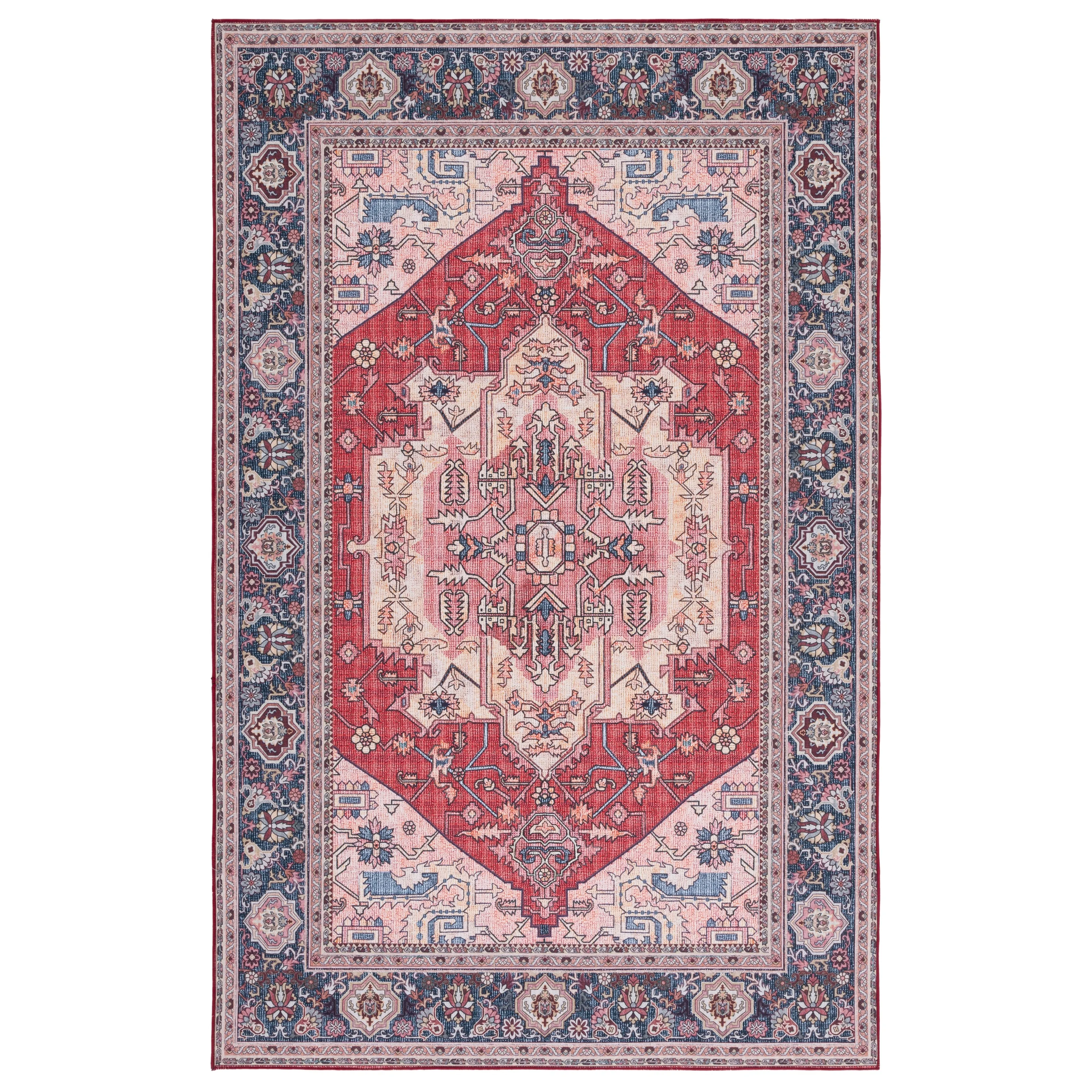 SAFAVIEH Tucson Machine Washable Slip Resistant Nevada Traditional Rug