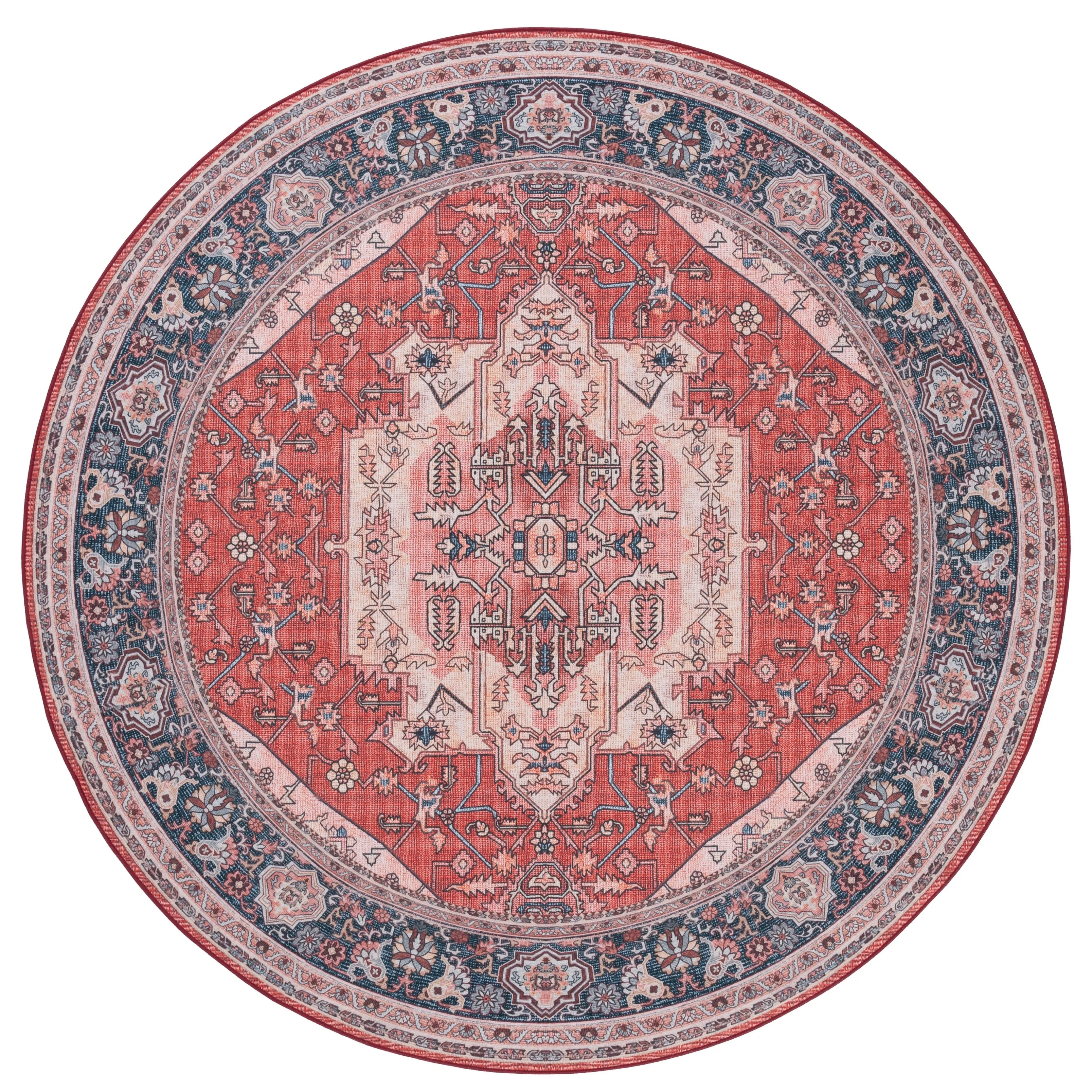 SAFAVIEH Tucson Machine Washable Slip Resistant Nevada Traditional Rug
