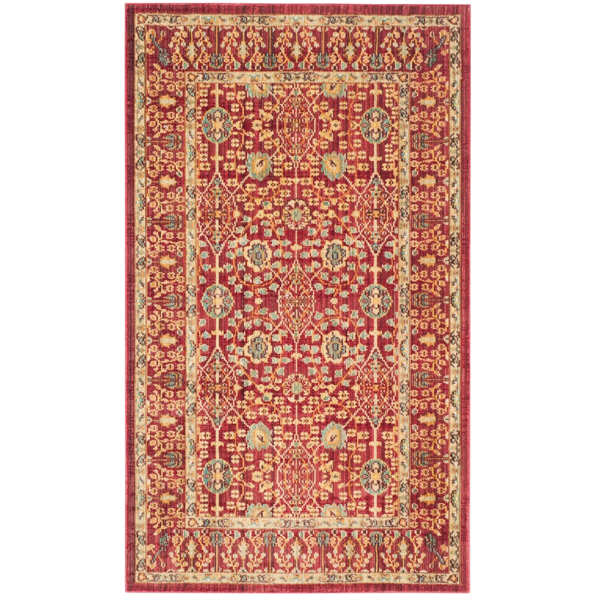 SAFAVIEH Valencia Alida Distressed Vintage Boho Oriental Polyester Rug