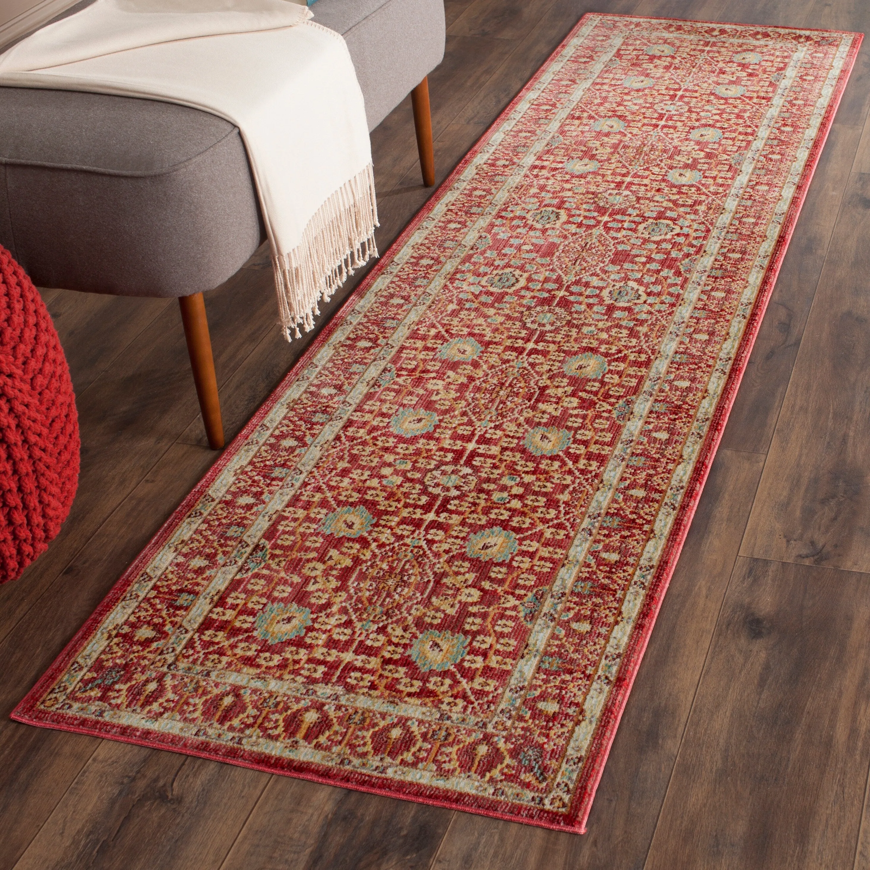 SAFAVIEH Valencia Alida Distressed Vintage Boho Oriental Polyester Rug