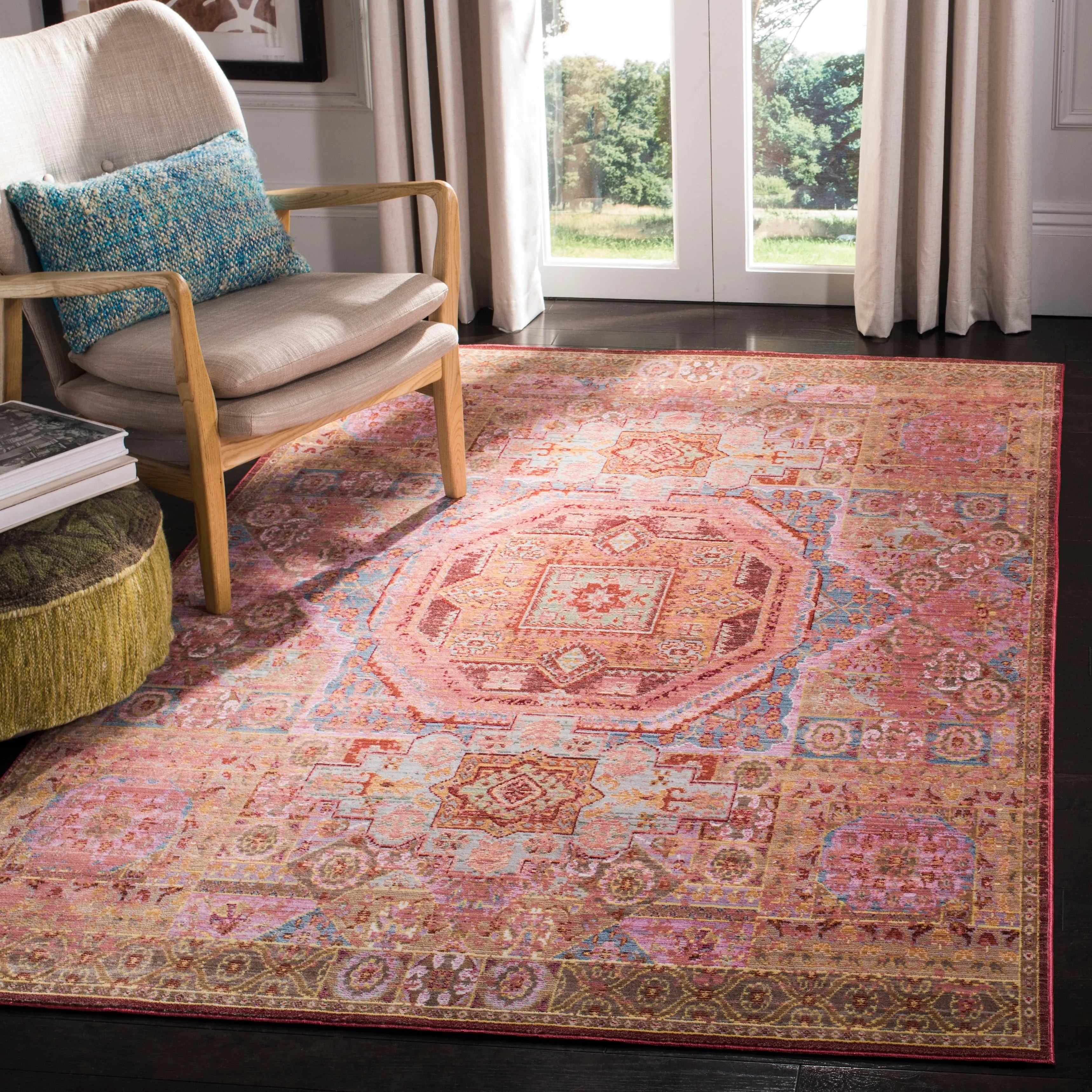 SAFAVIEH Valencia Liza Boho Oriental Distressed Rug