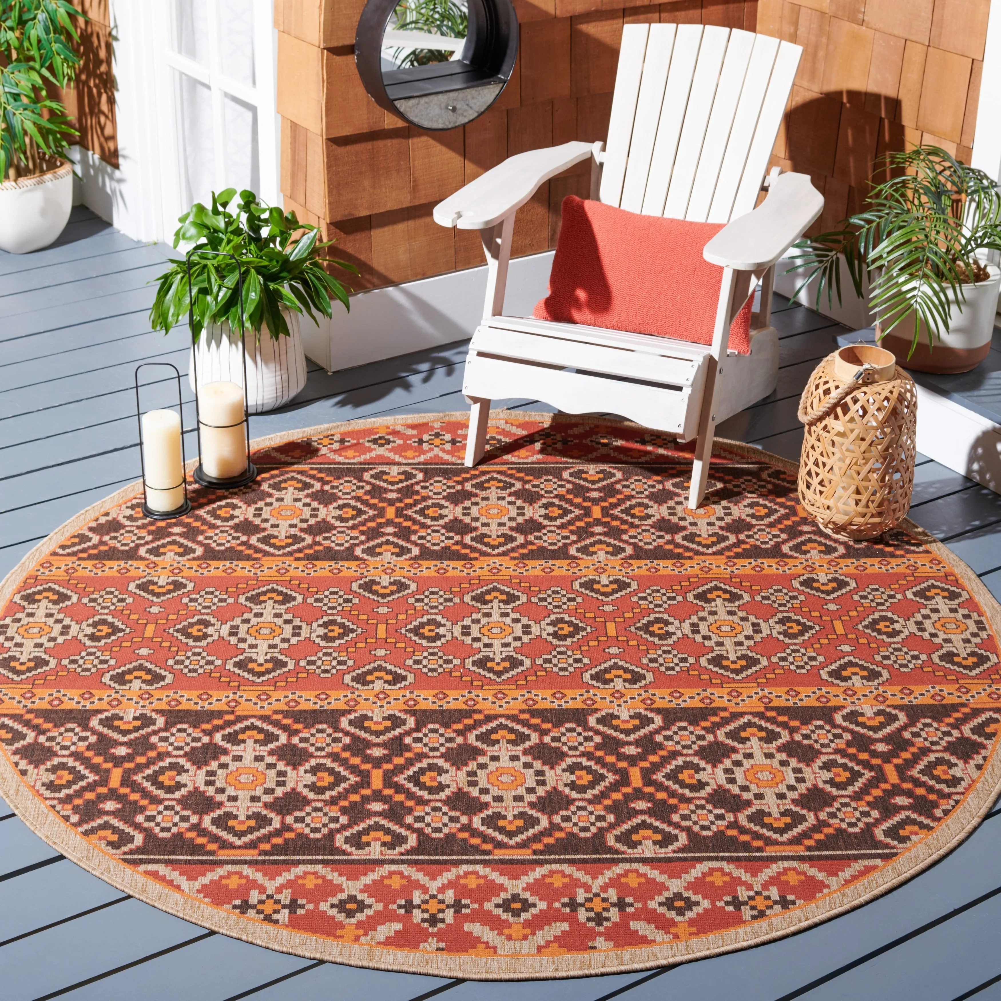 SAFAVIEH Veranda Anneruth Indoor/ Outdoor Waterproof Patio Backyard Rug