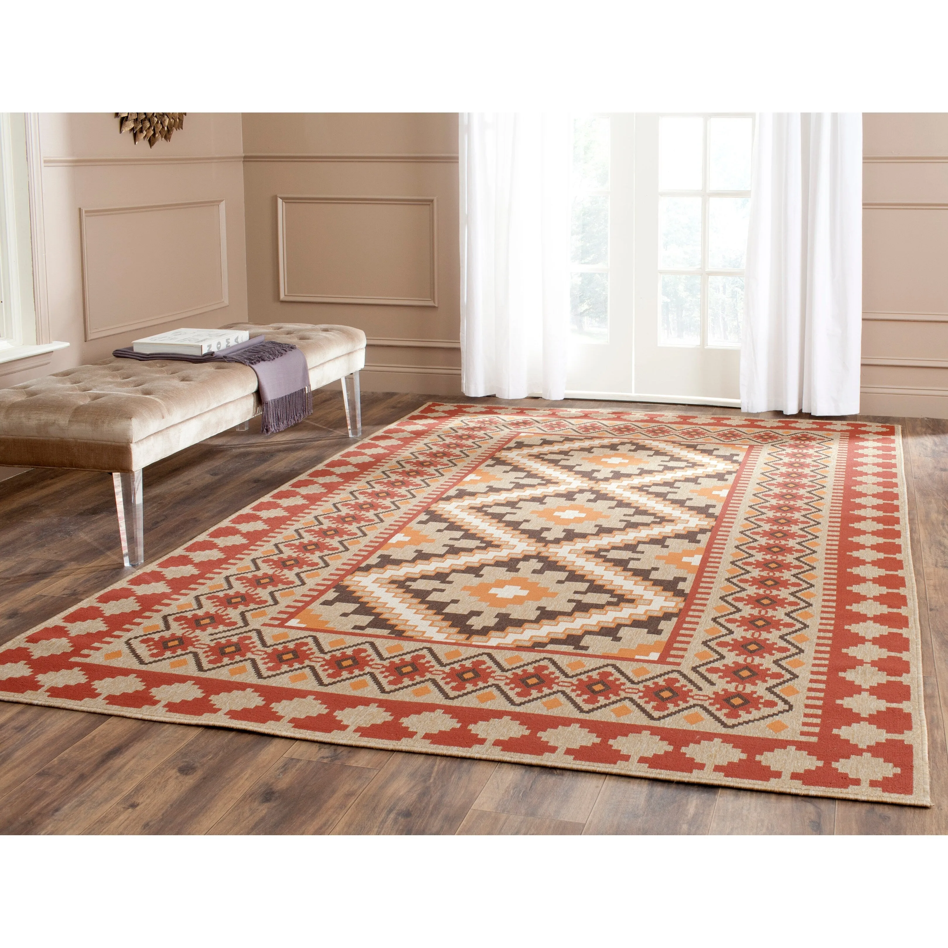 SAFAVIEH Veranda Selda Indoor/ Outdoor Waterproof Patio Backyard Rug