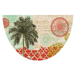 Seaside Palm Panache Coastal Rug