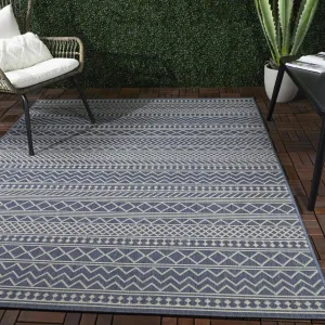 Semper Boho Stripe Indoor/Outdoor Area Rug