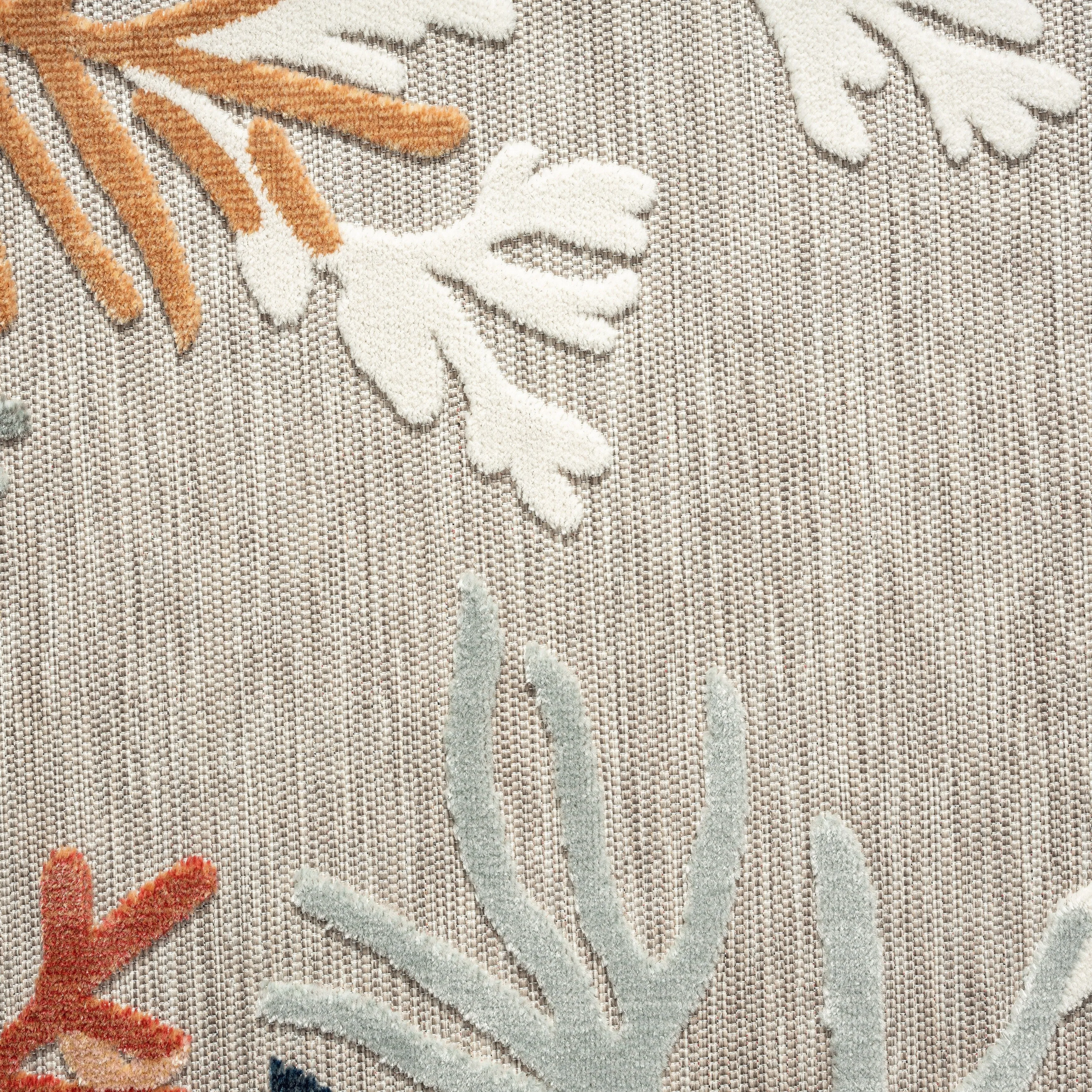Sevita Coral Reef Textured Coastal Indoor/Outdoor Area Rug