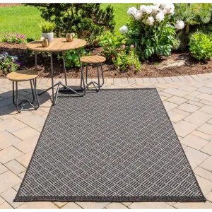 Skyline Decor Charcoal Como Rugs in Rectangle Shape - 7' X 10'