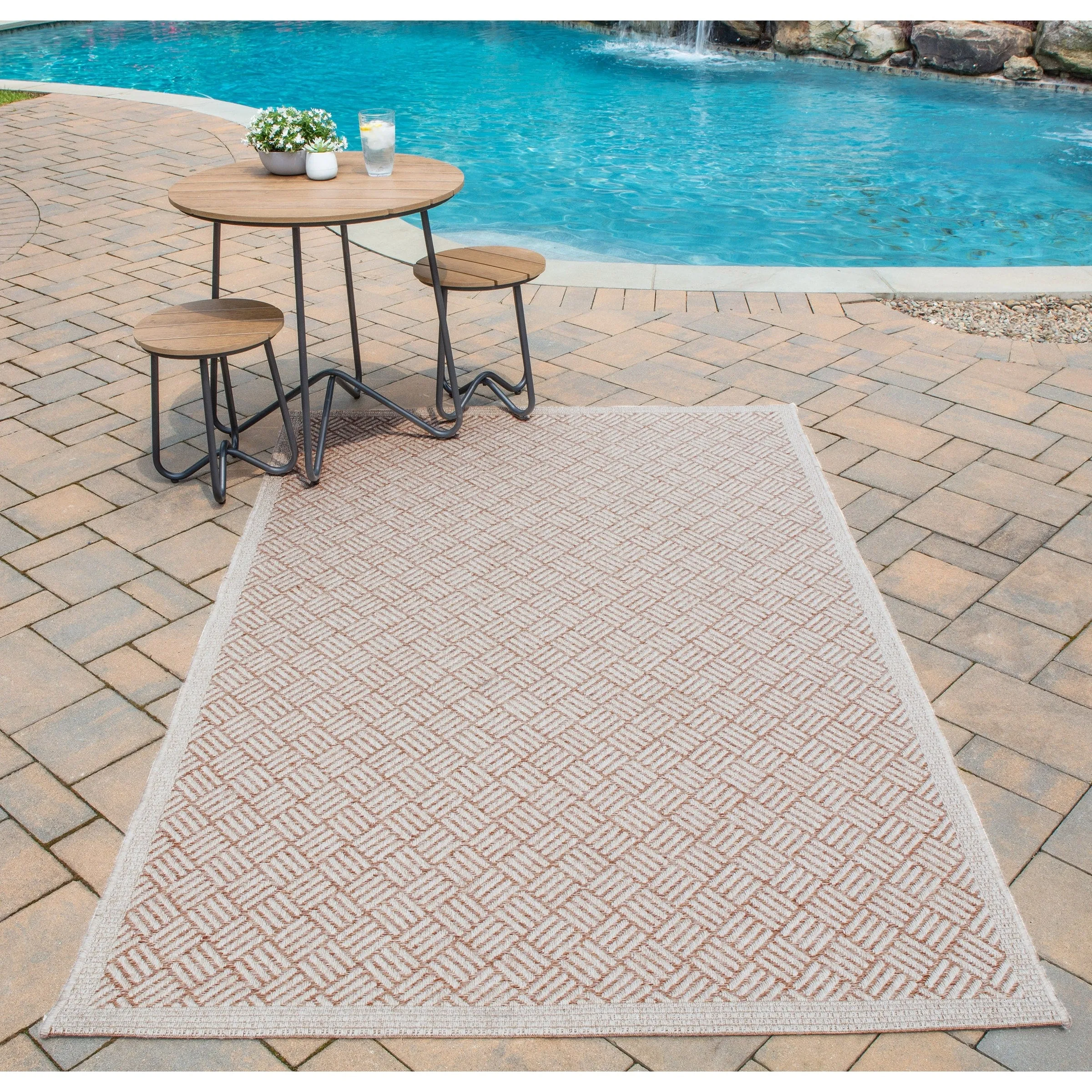 Skyline Decor Charcoal Como Rugs in Rectangle Shape - 7' X 10'