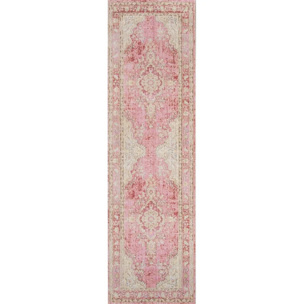 Skyline Decor Pink Isabella Rugs in Runner Shape - Big